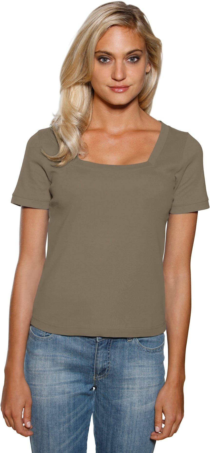 heine Kurzarmshirt »Carré-Shirt«, (1 tlg.)