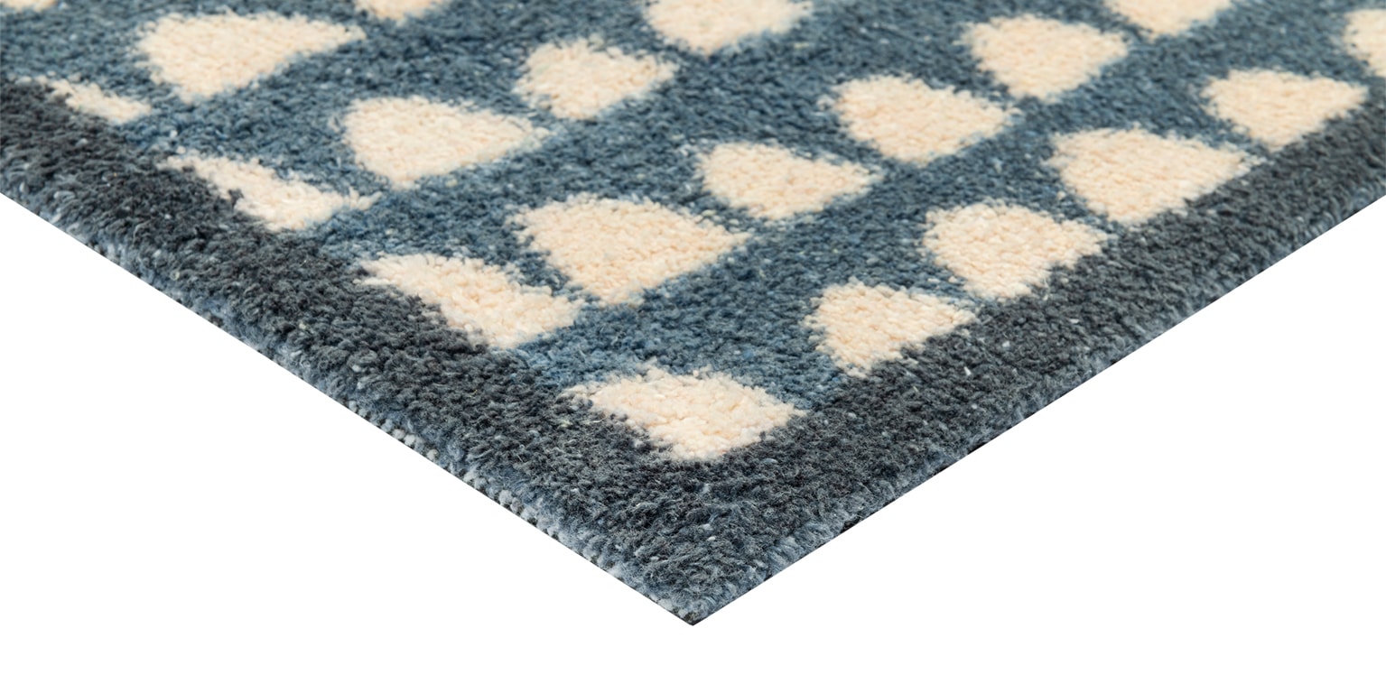 Turtle Mat Fußmatte »Priya Navy«, rechteckig, 9 mm Höhe