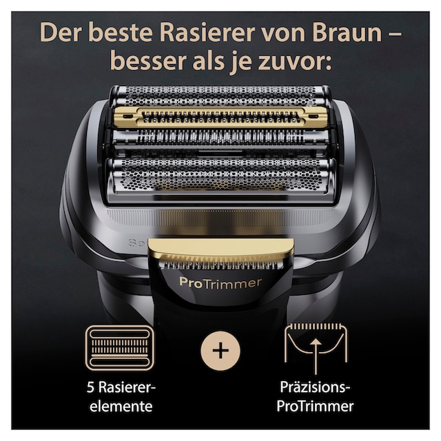 Braun Series 9 Pro+ Elektrorasierer, Reinigungsstation, Rasierer