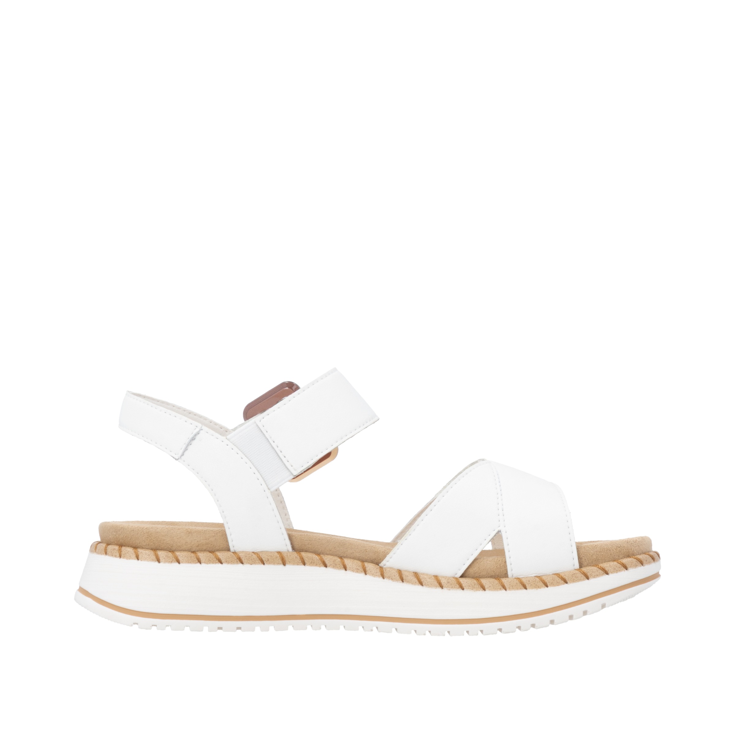 Remonte Keilsandalette  Sommerschuh, Sandalette mit zwei praktischen Klettverschlüssen