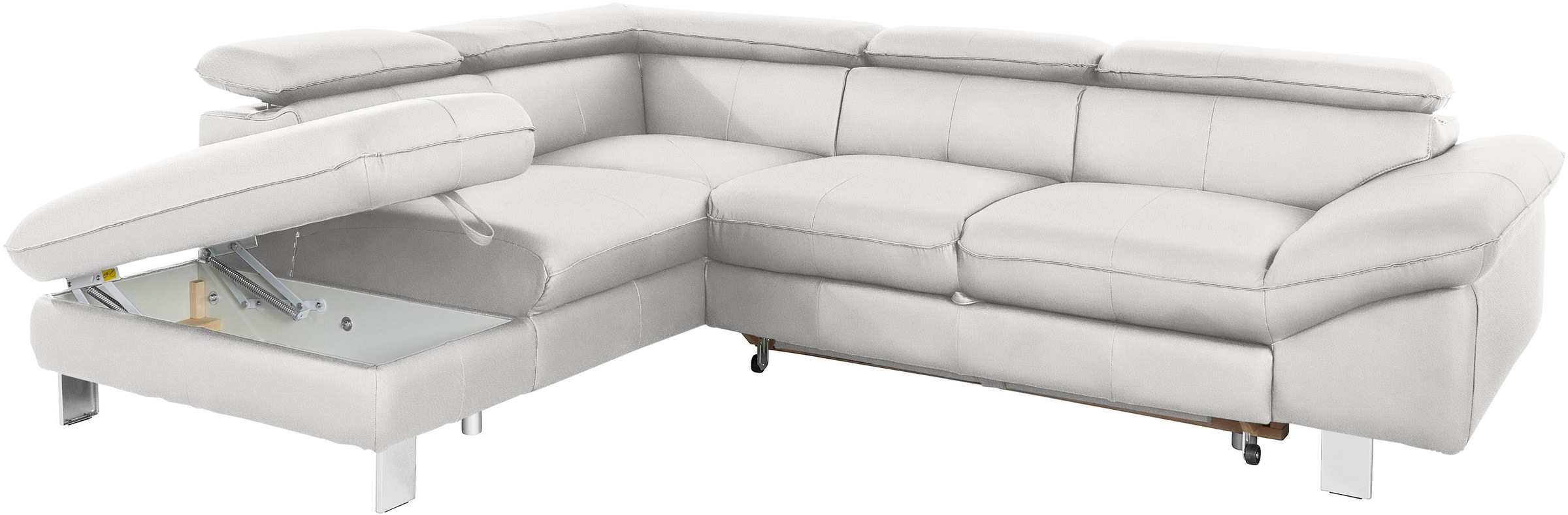 COTTA Ecksofa »Driver L-Form«, mit Kopfteilverstellung, wahlweise mit Bettfunktion & Bettkasten
