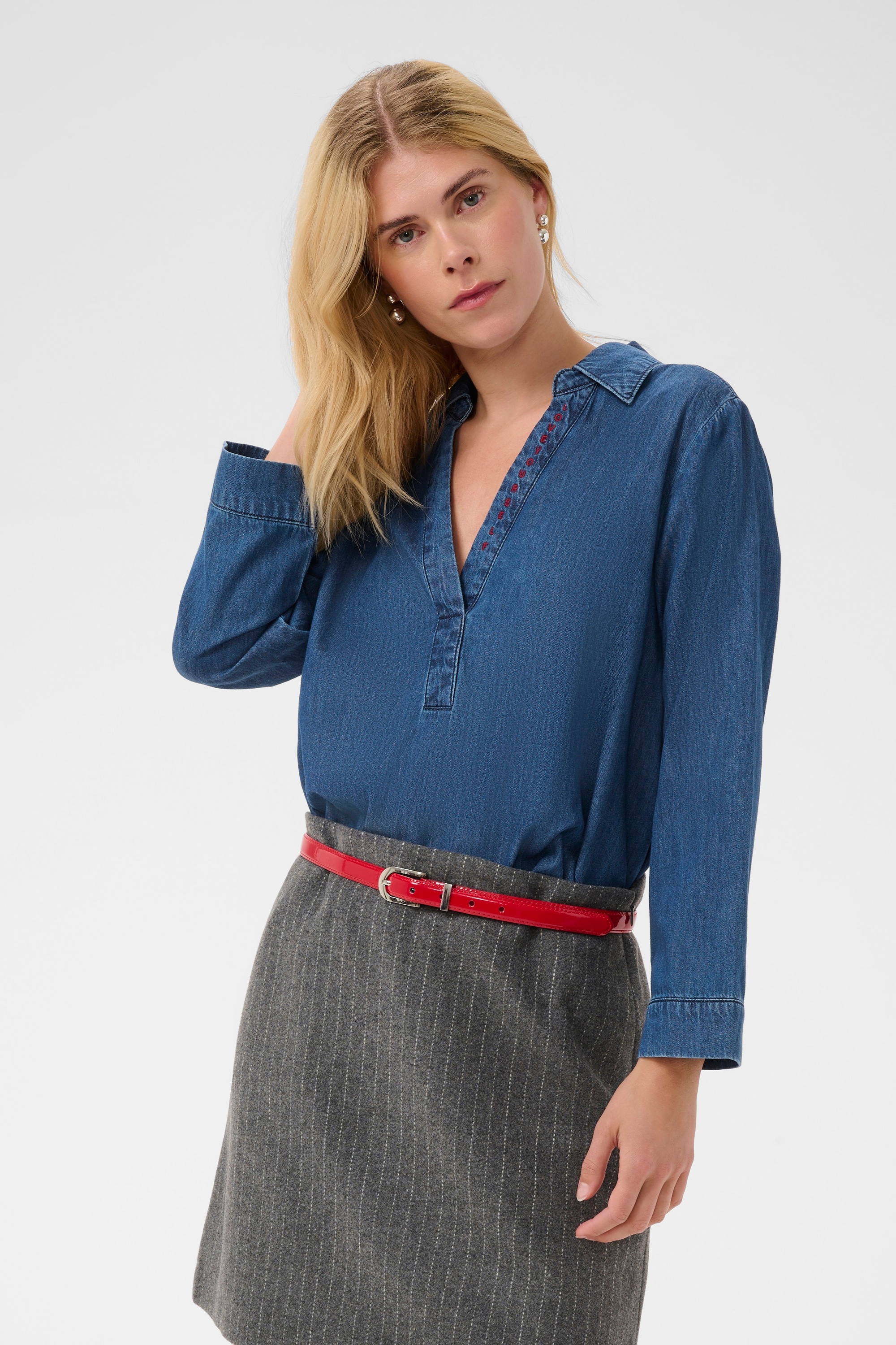 Culture Langarmbluse »Damen Bluse langarm CUmaxy«