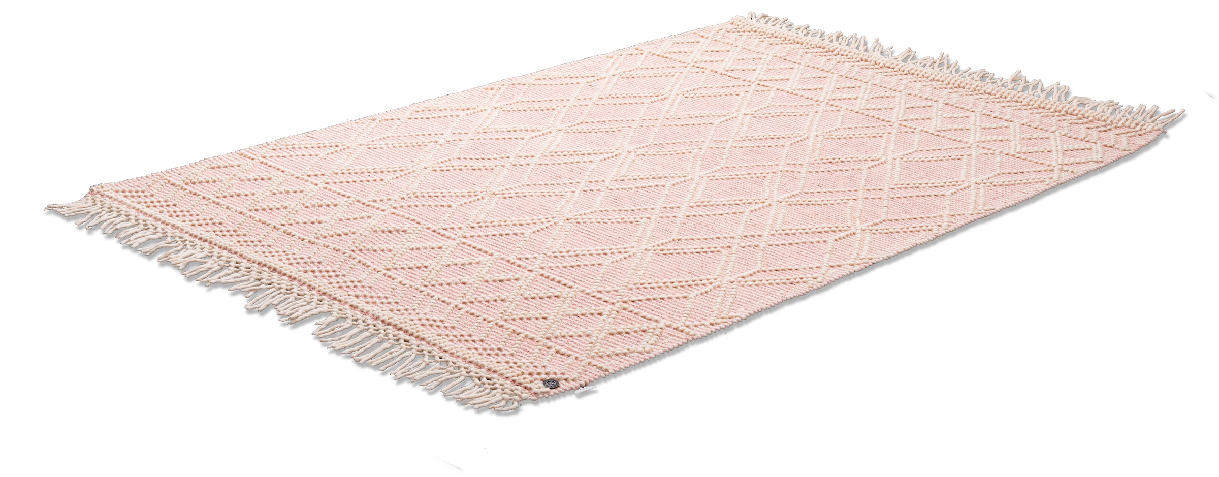 TOM TAILOR HOME Teppich »Colored Teppich, rechteckig, reine Scandi Fransen, Design Handweb Wolle, mit handgewebt, Macrame«
