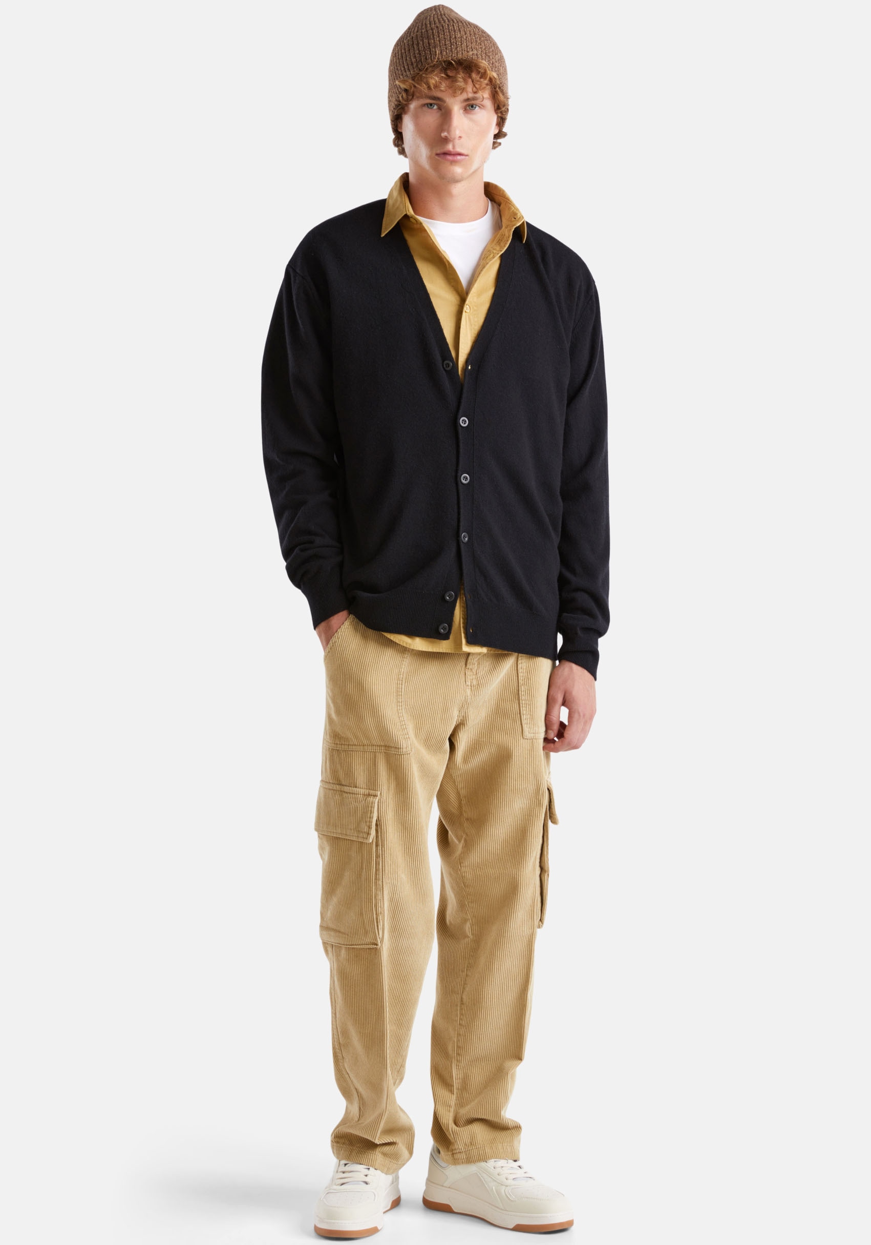 United Colors of Benetton Strickjacke, mit Knopfleiste