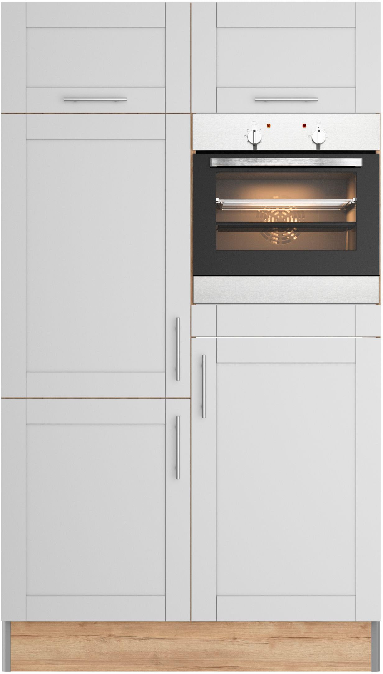OPTIFIT Küche "Ahus, Back-/Kühlmodul" Breite 120 cm, wahlw. mit E-Geräten, Soft Close Funktion, MDF Fronten