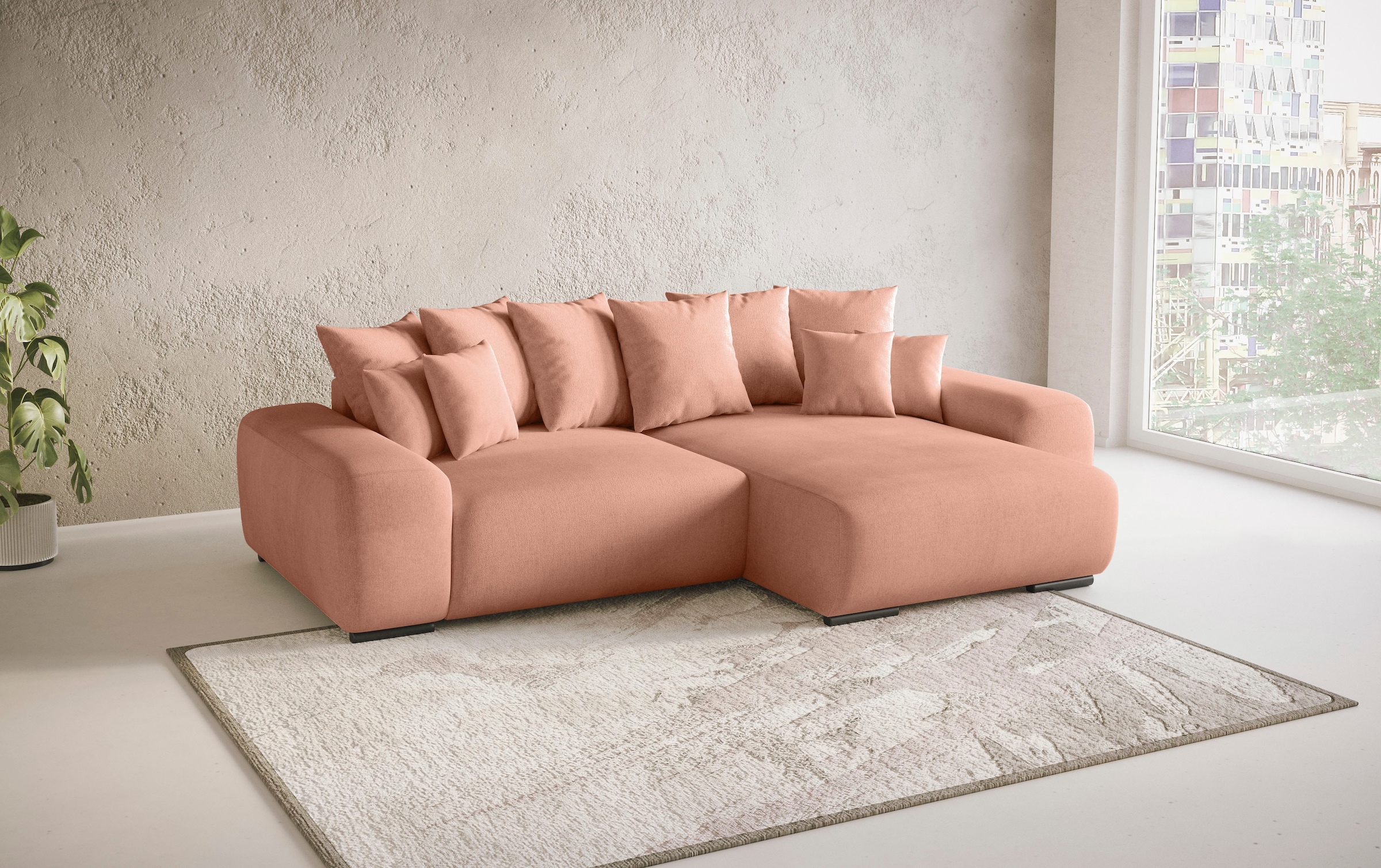 Mr. Couch Polsterecke »Sundance II«, Dauerschläfer mit EasyBett-Schlaffunktion, Bettkasten
