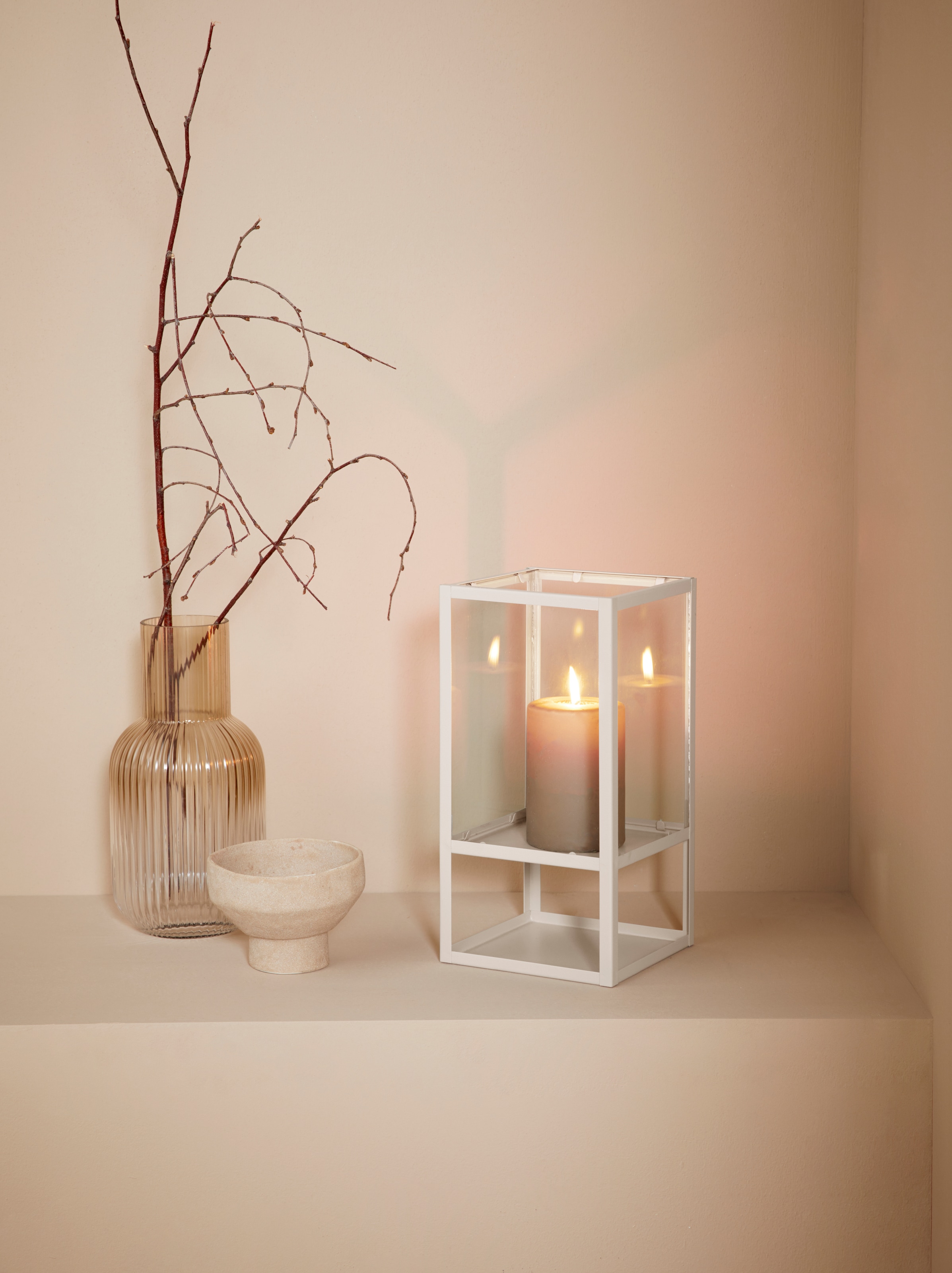 LeGer Home by Lena Gercke Windlicht "Zhara" aus Metall und Glas