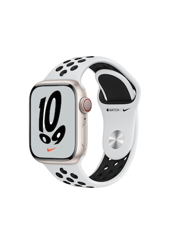 Apple Smartwatch »Nike Series 7, GPS + Cellular, Aluminium-Gehäuse, 41mm«, (Watch OS 8) kaufen