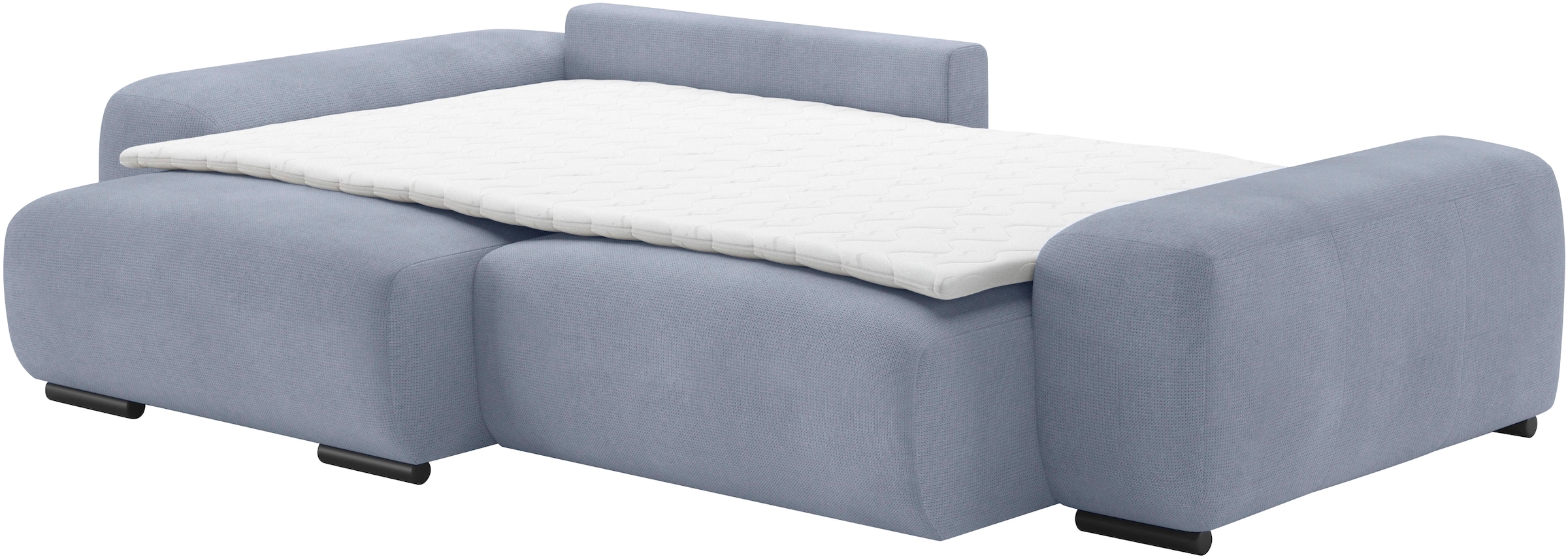 Mr. Couch Polsterecke »Sundance, L-Form«, Dauerschläfer mit Bett, Bettkasten, bis 140 kg belastbar