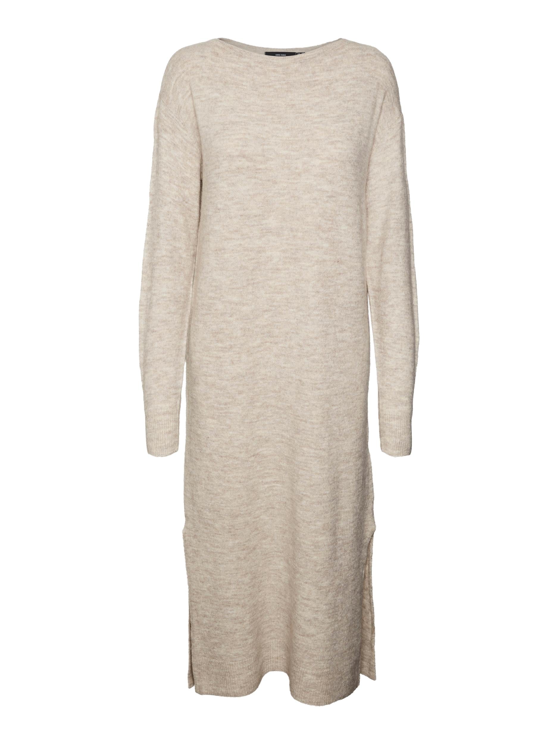 Vero Moda Strickkleid »VMLEFILE LS BOATNECK CALF DRESS NOOS«