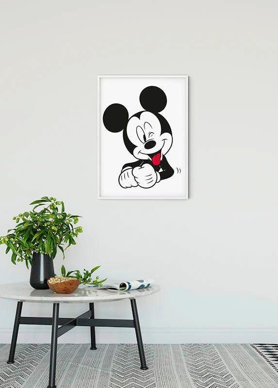 mit Kinderzimmer, St.), | Poster Komar Jahren online (1 »Mickey Mouse Wohnzimmer Schlafzimmer, 3 Garantie Funny«, XXL kaufen Disney,