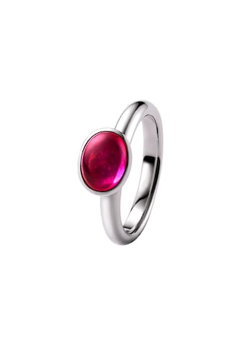 Silberring »Ring mit fuchsia Zirkonia, Silber 925«