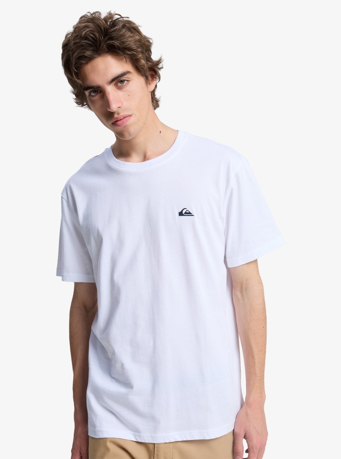 Quiksilver T-Shirt »BASIC SHORT SLEEVE TEE YOUNG MEN« für Erwachsene, sportlicher Stil, aus Baumwolle