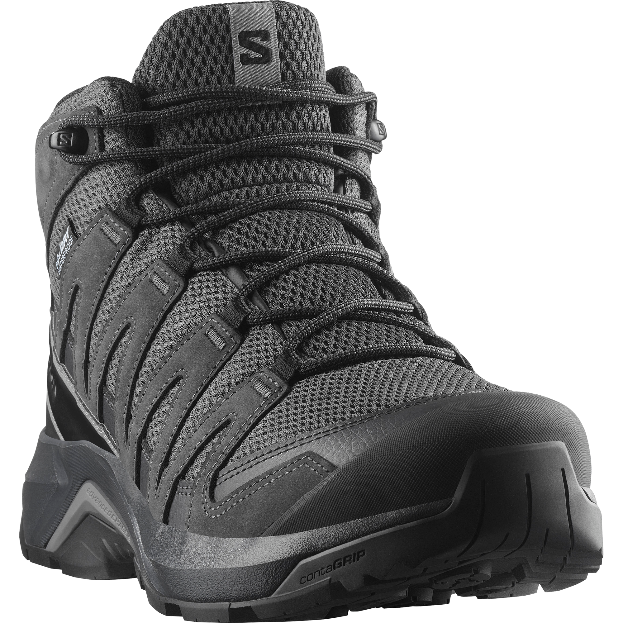 Salomon, Herren, Wanderschuh »X-ADVENTURE RECON MID GORE-TEX« wasserdicht, Asphalt / Phantom / Castlerock, 43, Asphalt / Phantom / Castlerock, 