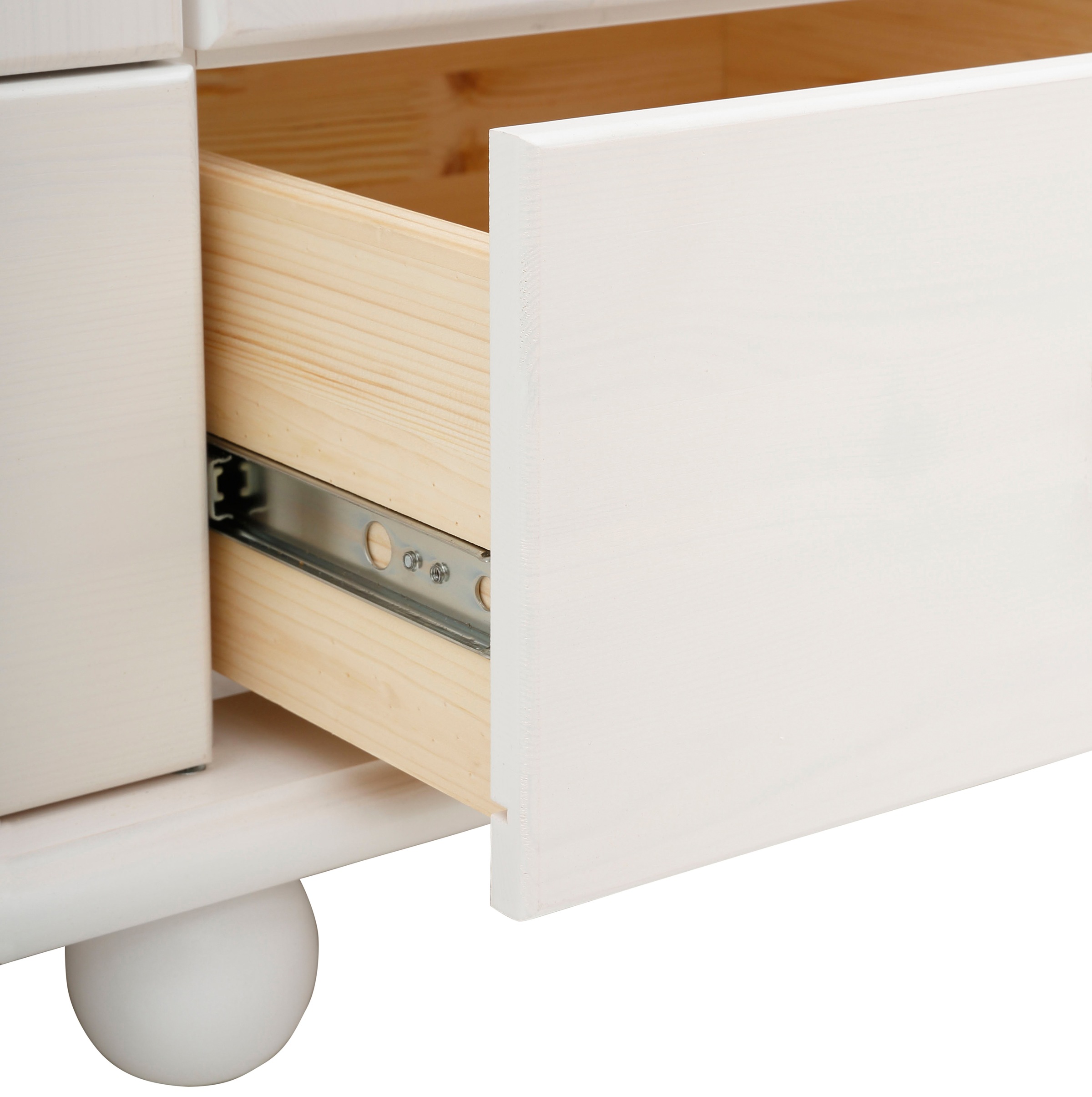 Lüttenhütt Babyzimmer-Komplettset »"Aimo", Landhausstil, stabile Qualität, edles Design, Messinggriffe«, (Set, 3 tlg., Kinderbett, Schrank, Wickelkommode), aus Massivholz; FSC®-Holz aus gewissenhaft bewirtschafteten Wäldern