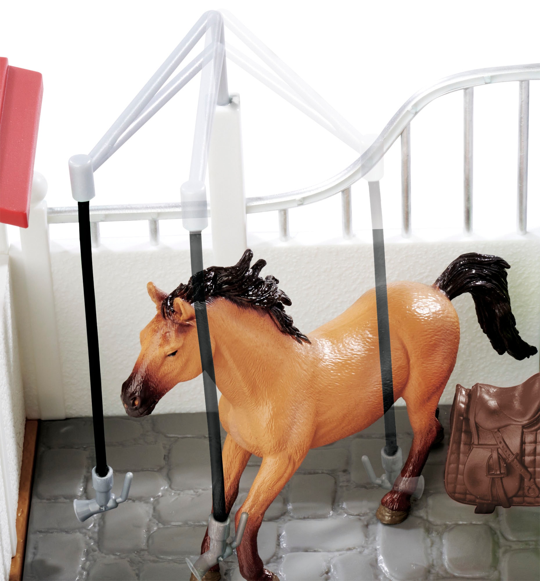 SIMBA Spielwelt »Pferdebox und Waschplatz mit Pferd«