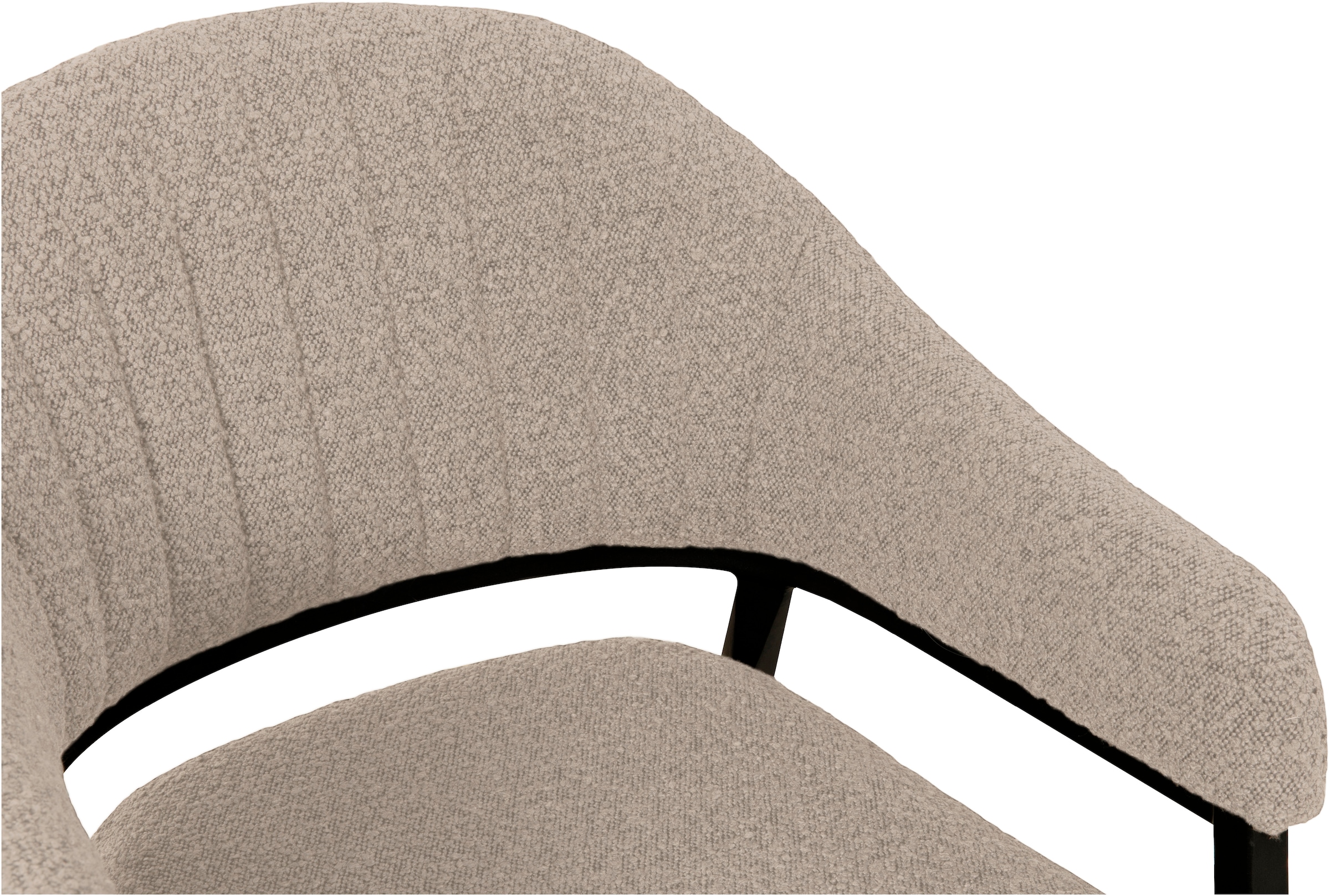 OMG Design Armlehnstuhl »Roma« (Set) 1 Stk.bequemer Esszimmerstuhl, Polsterstuhl mit Bouclé Bezug