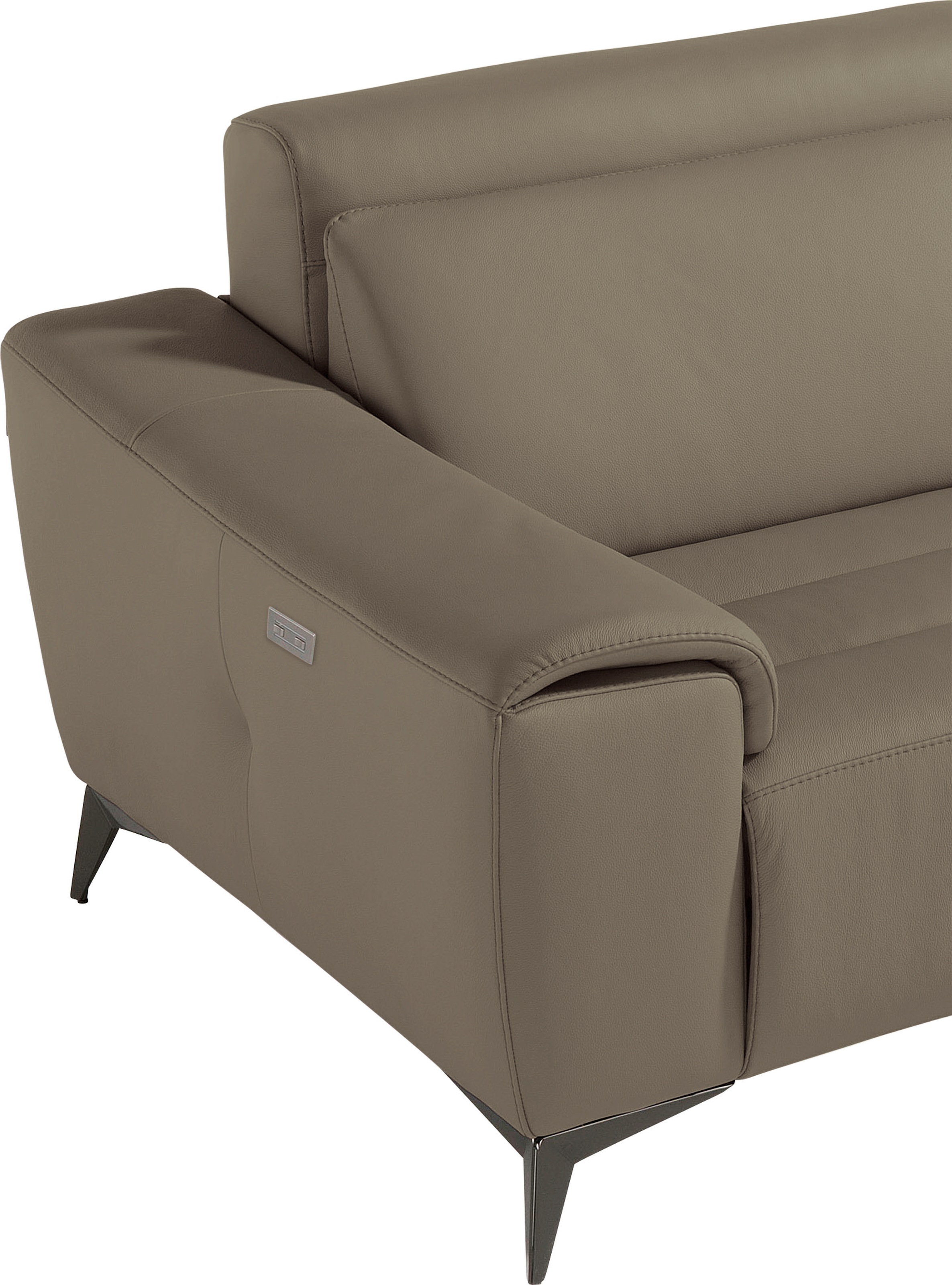 Egoitaliano 2,5-Sitzer »Suzette, Designsofa mit elektrischen Komfortfunktionen, edel & bequem«, inkl. 2 elektronischer Relaxfunktionen, Rücken- und Fußteilfunktion