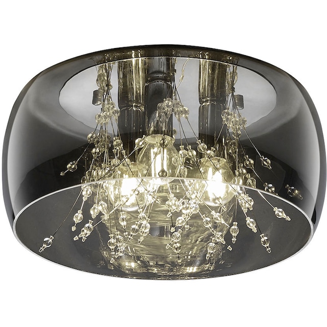 TRIO Leuchten Deckenleuchte »Crystel«, 3 flammig-flammig, Elegante  Deckenlampe mit Glasschirm Ø 34cm, exkl 3xE14 Leuchtmittel online kaufen |  mit 3 Jahren XXL Garantie