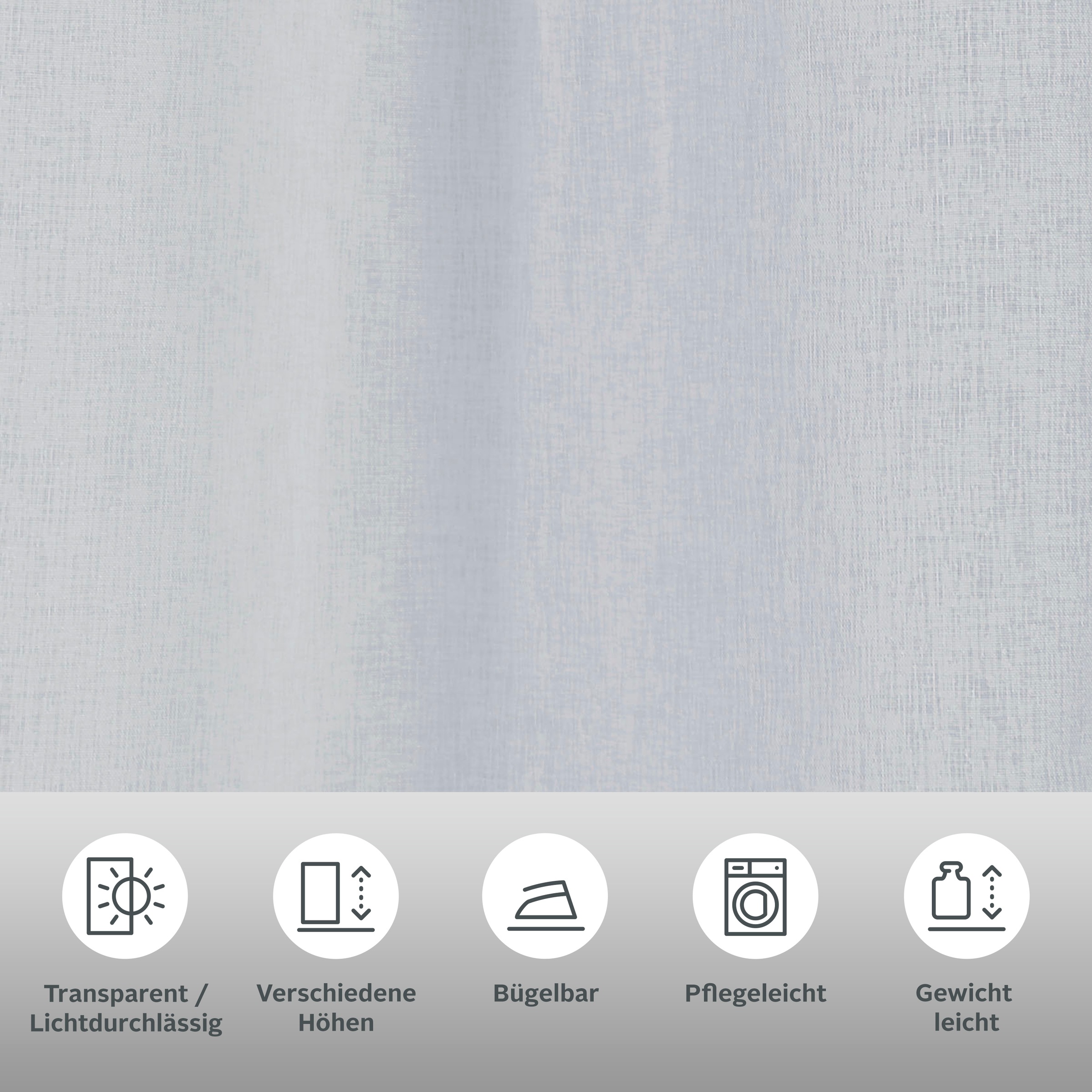 my home Gardine »Dolly«, (1 St.), Transparent, Gewebt, Polyester