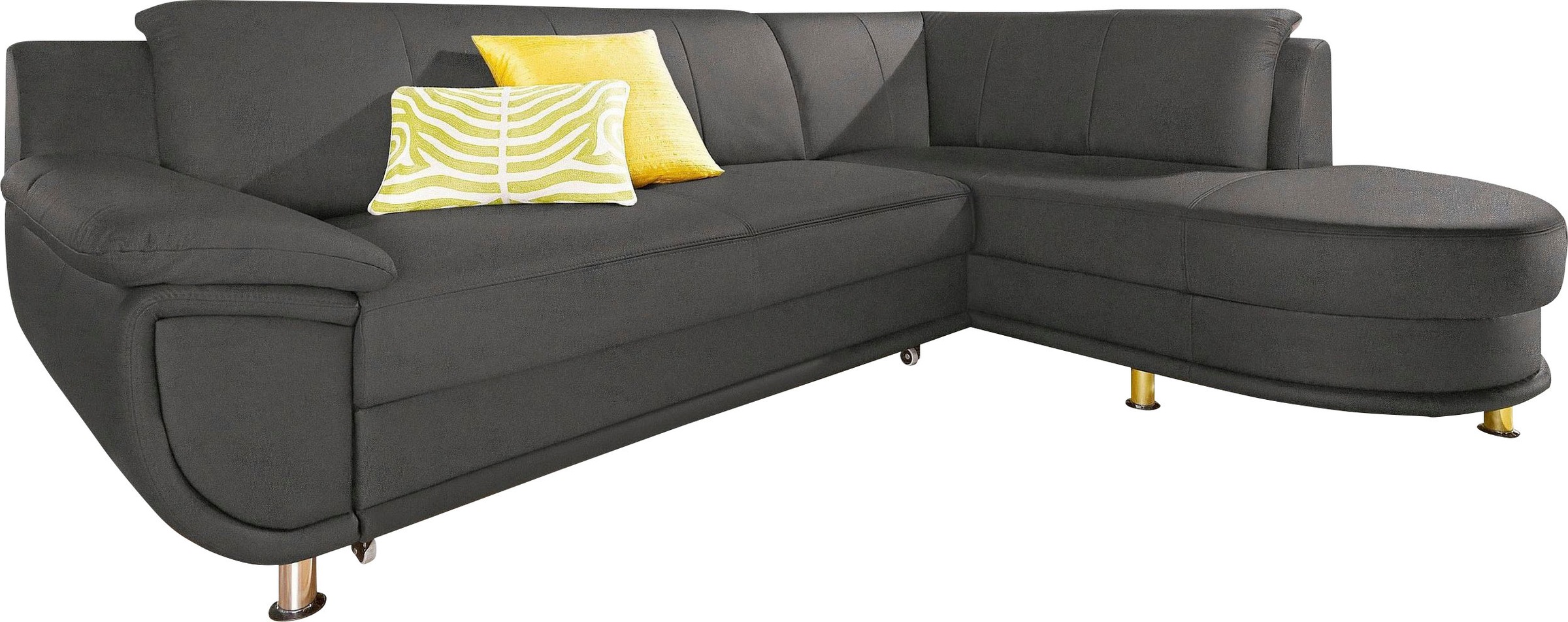 TRENDMANUFAKTUR Ecksofa »Rondo, zeitlos und elegant, OTTOs Choice, bequem, L-Form«, wahlweise mit Federkern, wahlweise mit Bettfunktion