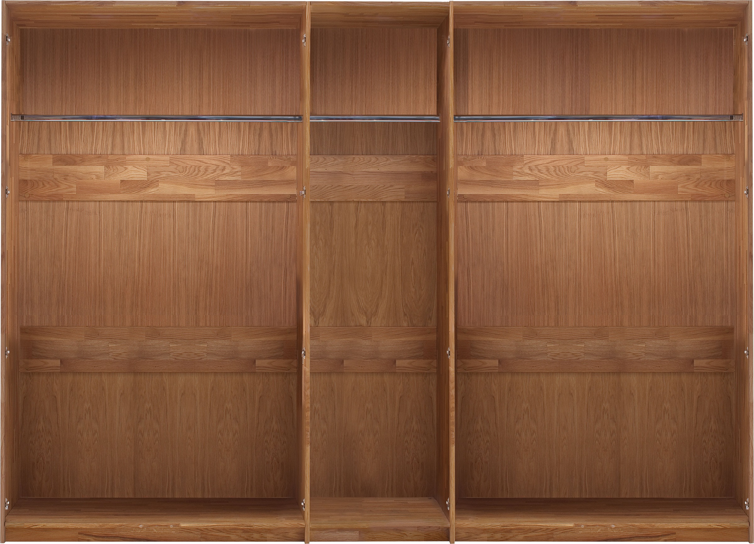 Home affaire Kleiderschrank »Chamara« aus massivem Eichenholz, in unterschiedlichen Breiten, Höhe 218 cm