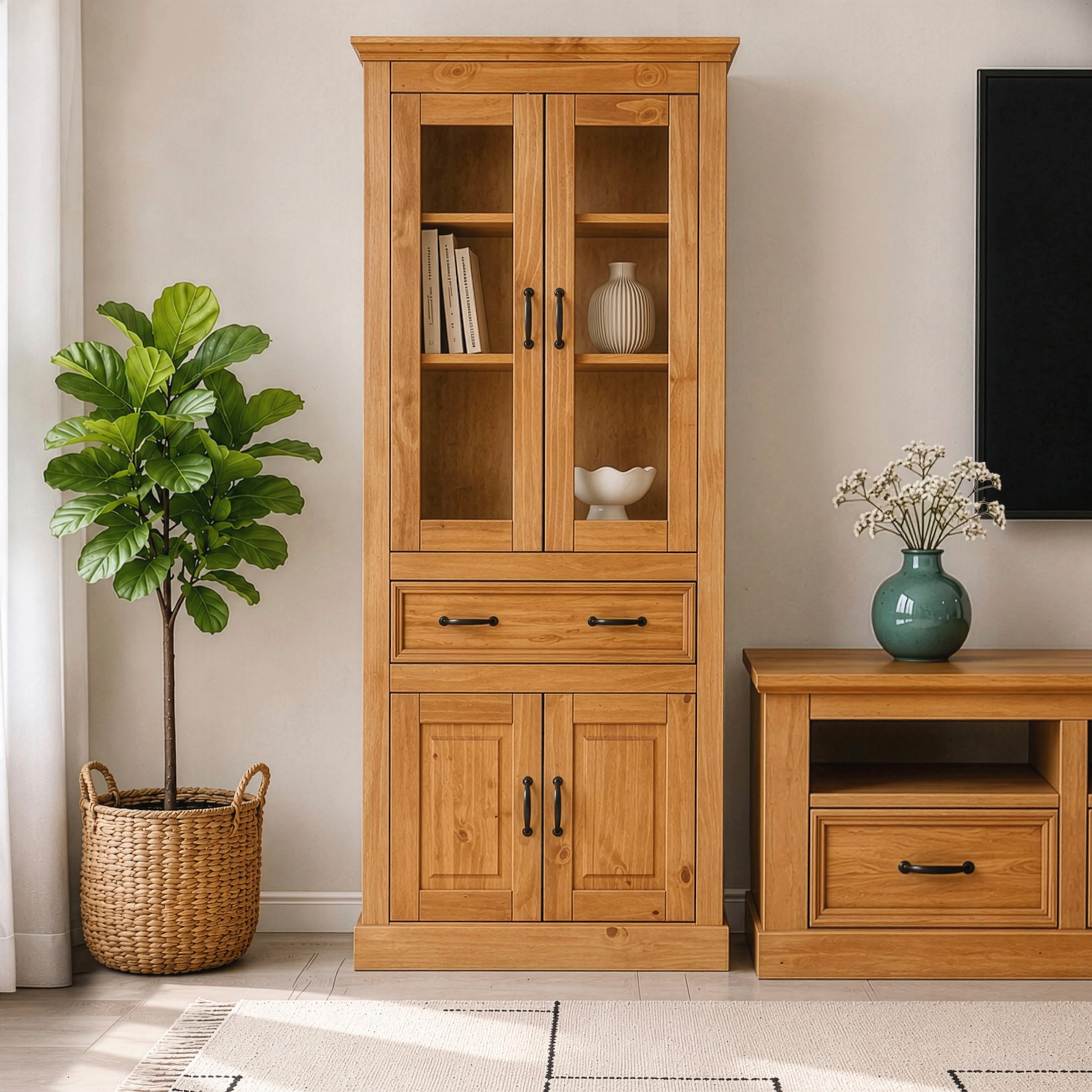 OTTO home Vitrine »Selma« Höhe 180 cm (2-trg.)