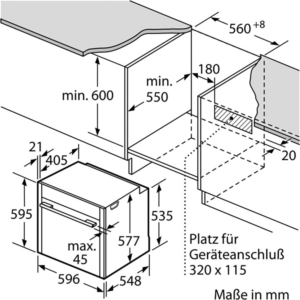 NEFF Einbaubackofen »B24CR31N0«, N 70, B24CR31N0, mit Teleskopauszug nachrüstbar, Hydrolyse