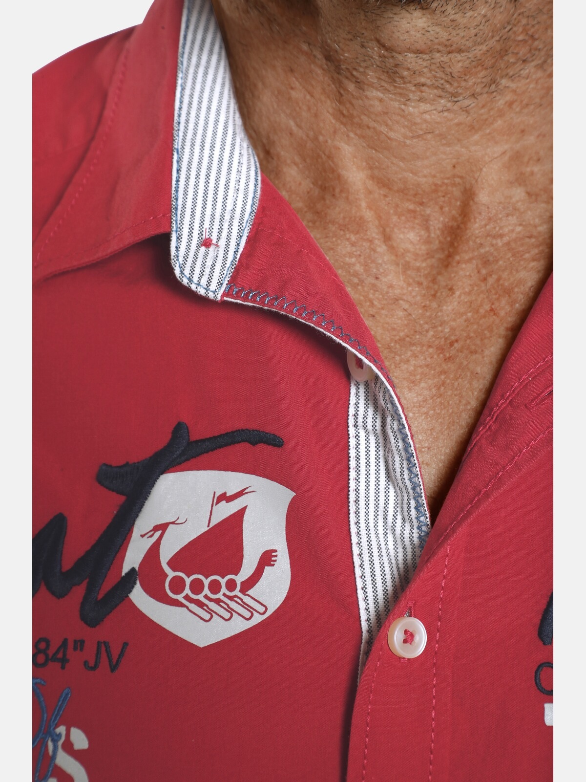 Jan Vanderstorm Kurzarmhemd »Kurzarmhemd FREYDIS«