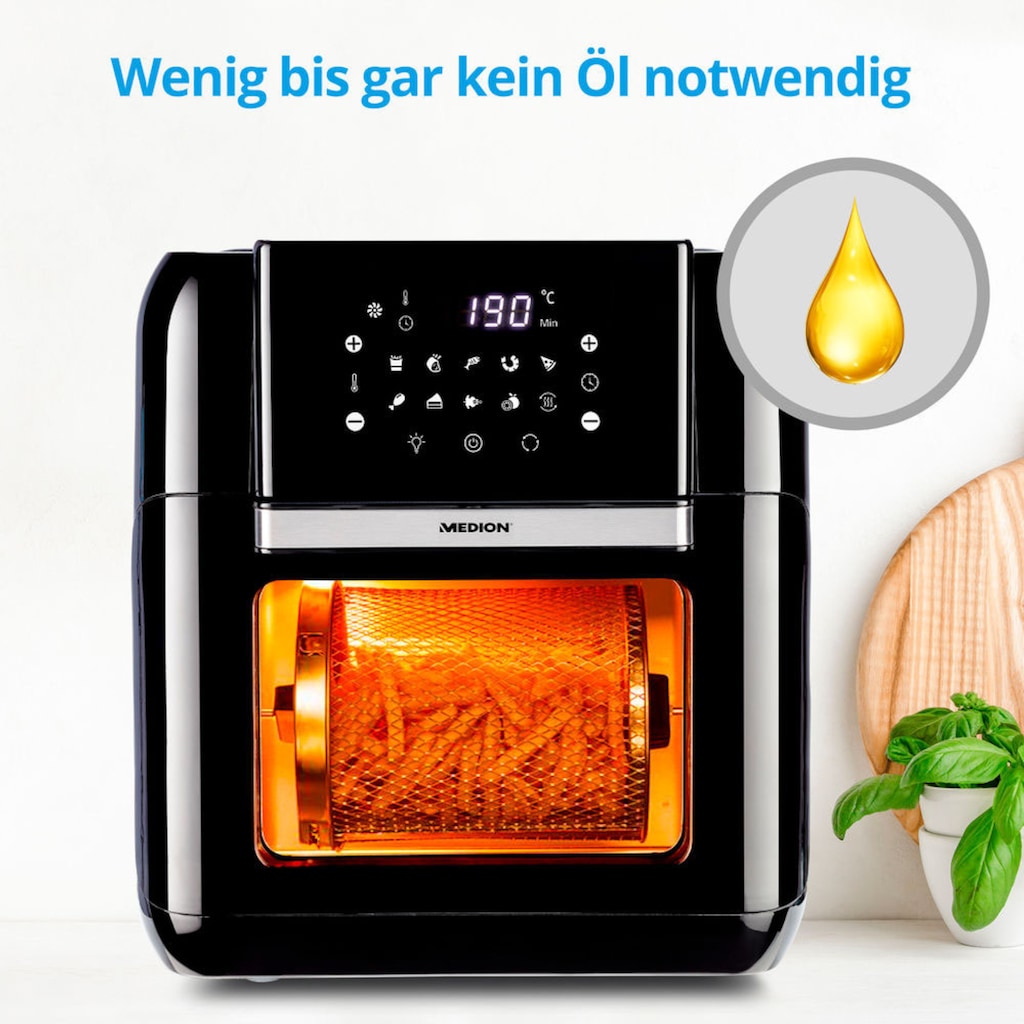 Medion® Heißluftfritteuse »MD 10072«, 1500 W