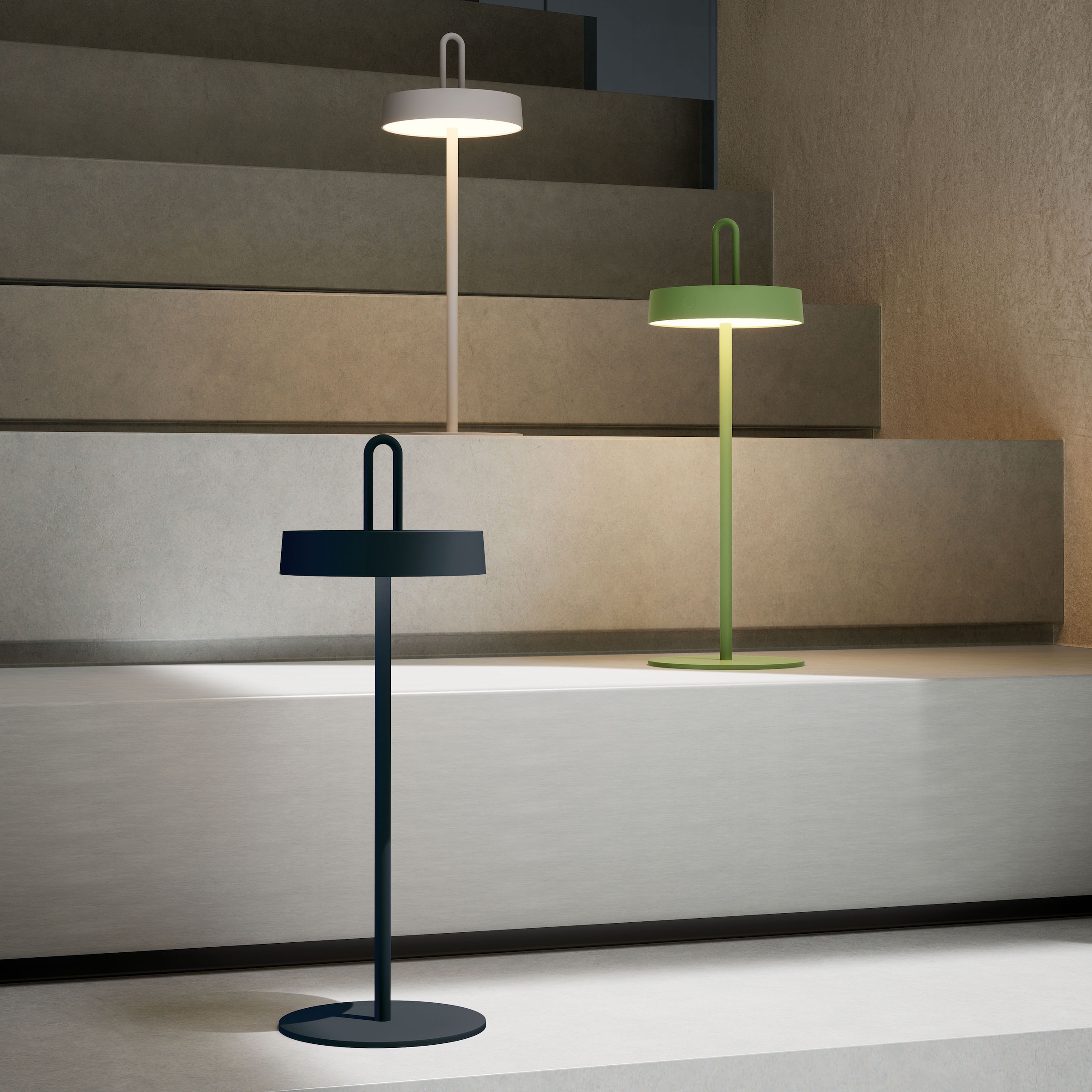 JUST LIGHT Tischleuchte »AMAG«, 1 flammig, Leuchtmittel LED-Modul | LED fest integriert, Akkuleuchte