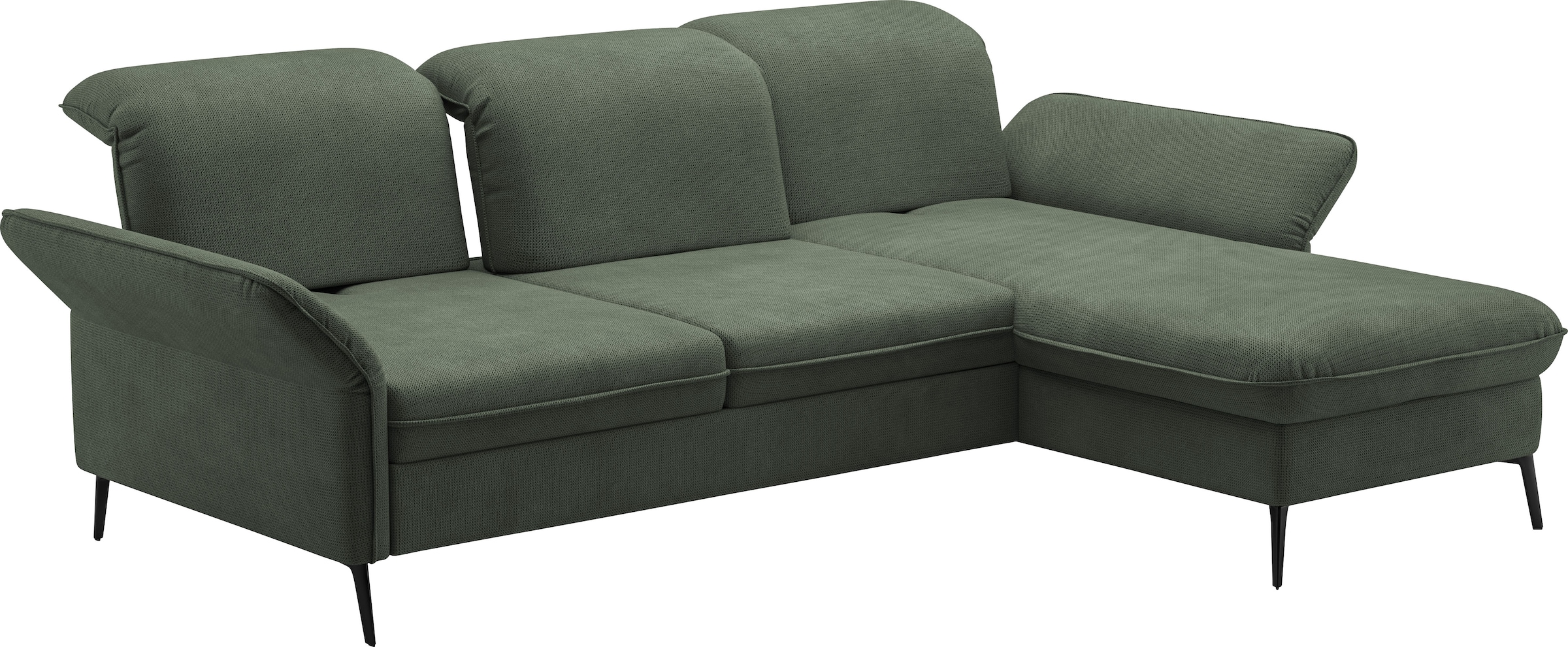 sit&more Ecksofa »Emely, inkl. Sitztiefenverstellung«, wahlweise mit Bettfunktion,Bettkasten,Kopf- & Armteilverstellung