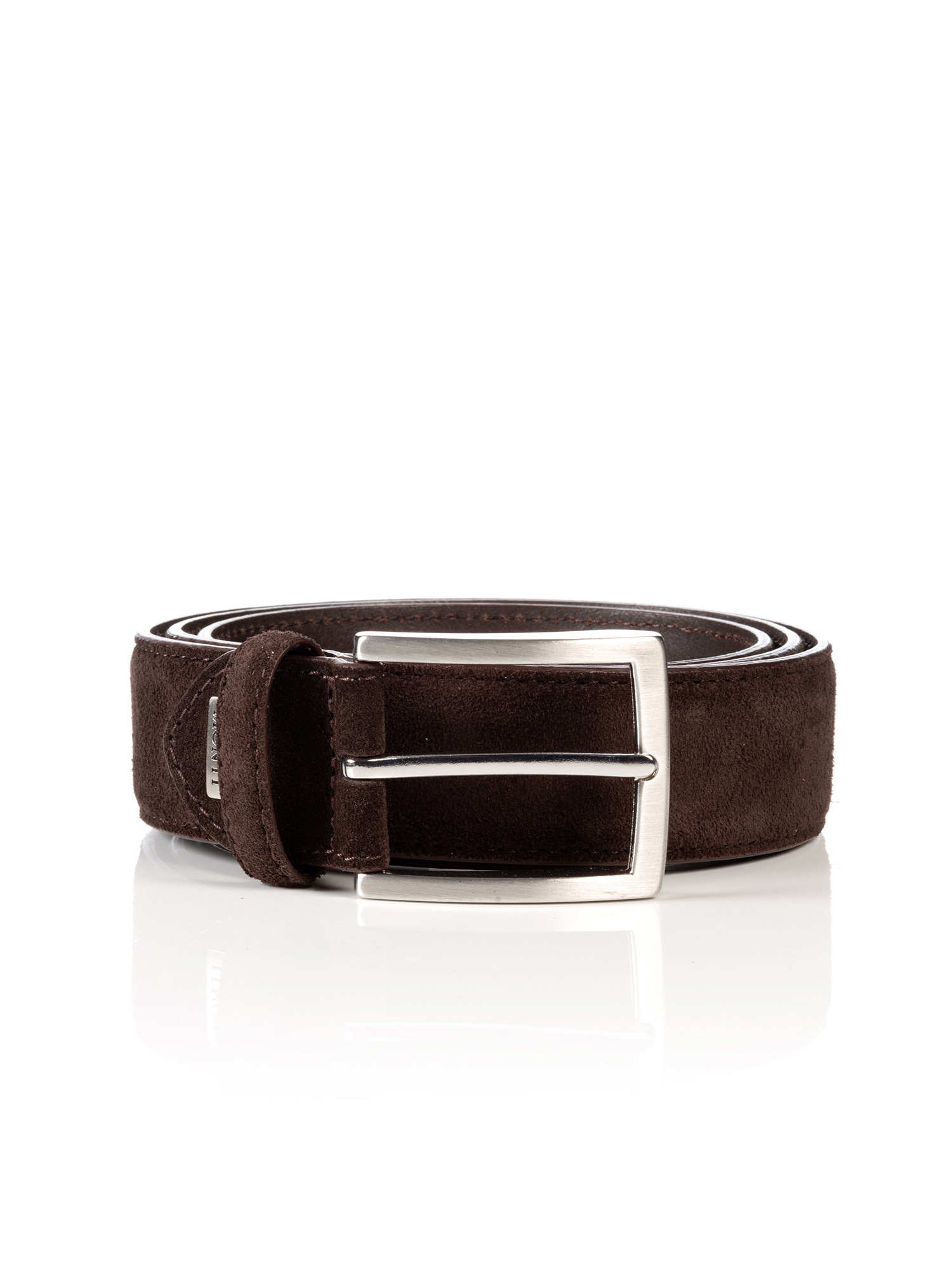 MONTI Ledergürtel 3,5 cm breit, Business-Casual, Veloursleder, kürzbar