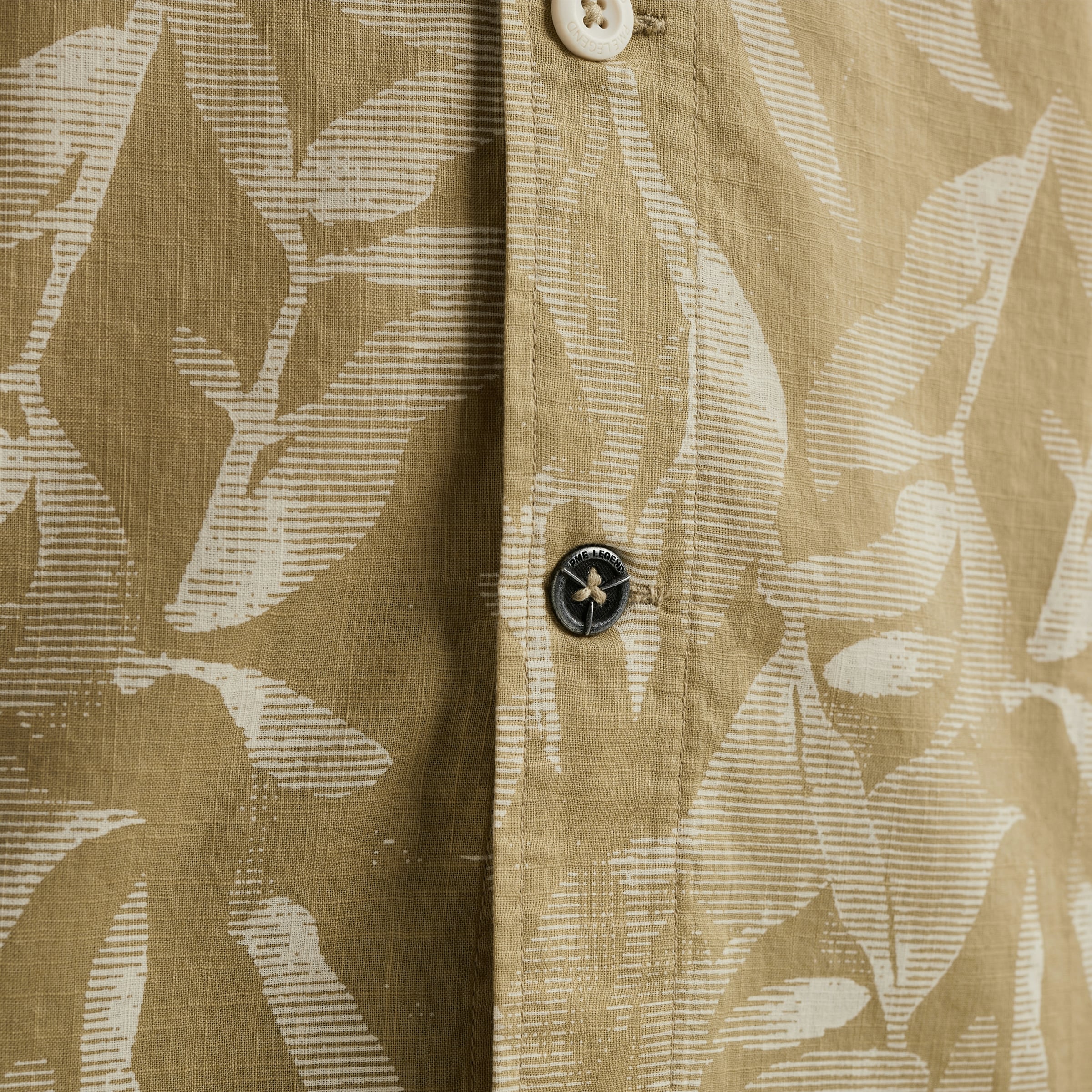PME LEGEND Kurzarmhemd »Short Sleeve Shirt Print On Ctn Slub«, mit floralem Muster