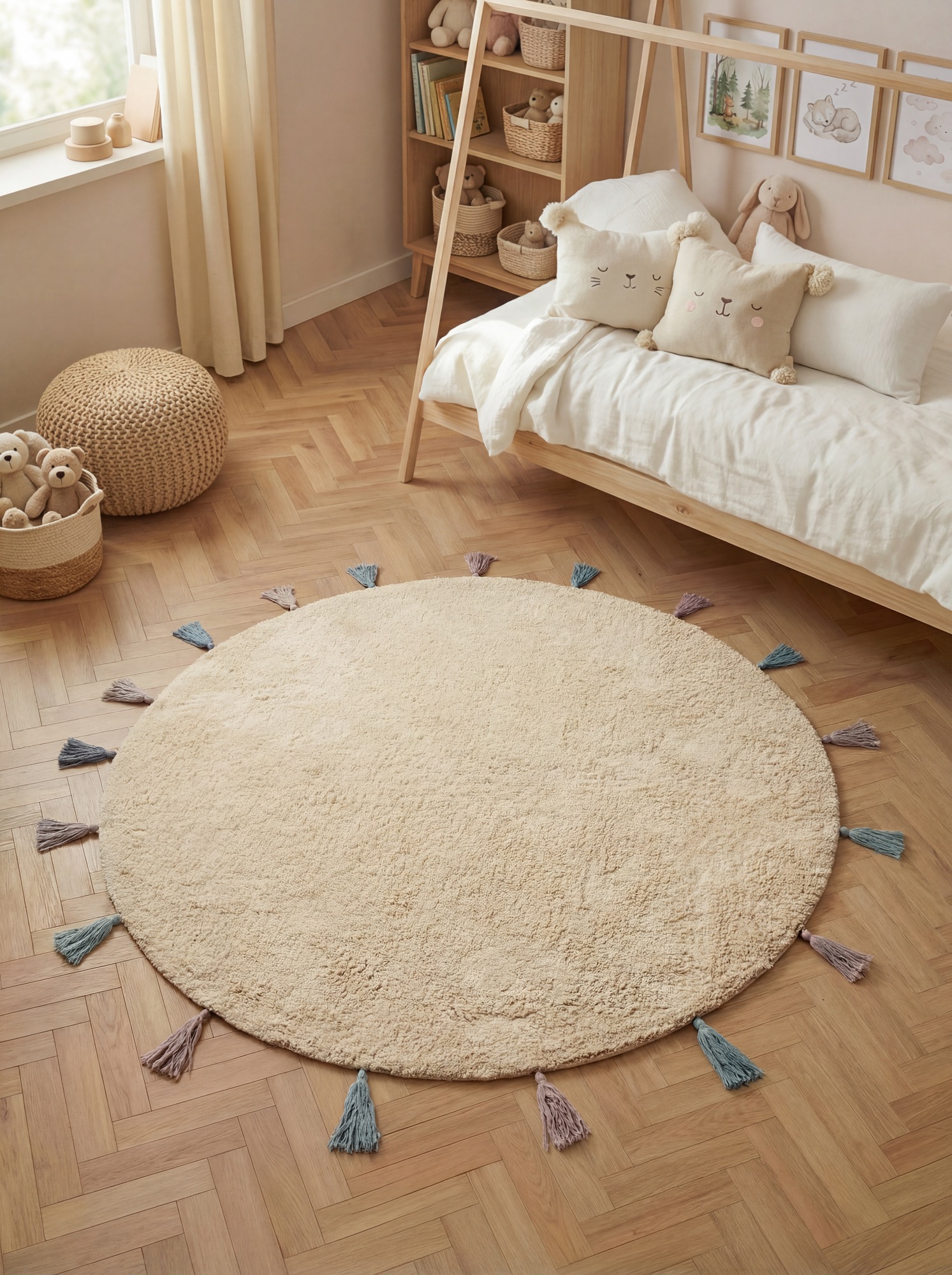 HANSE Home Kinderteppich »Sunna« Motivform 10 mm Höhe Waschbar, Handgemacht, Weich, Rutschfest, Spielteppich Kinderzimmer