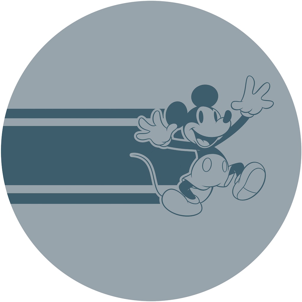 Komar Wandtattoo »Mickey Bonjour«, (1 St.), 125x125 cm (Breite x Höhe), rund und selbstklebend