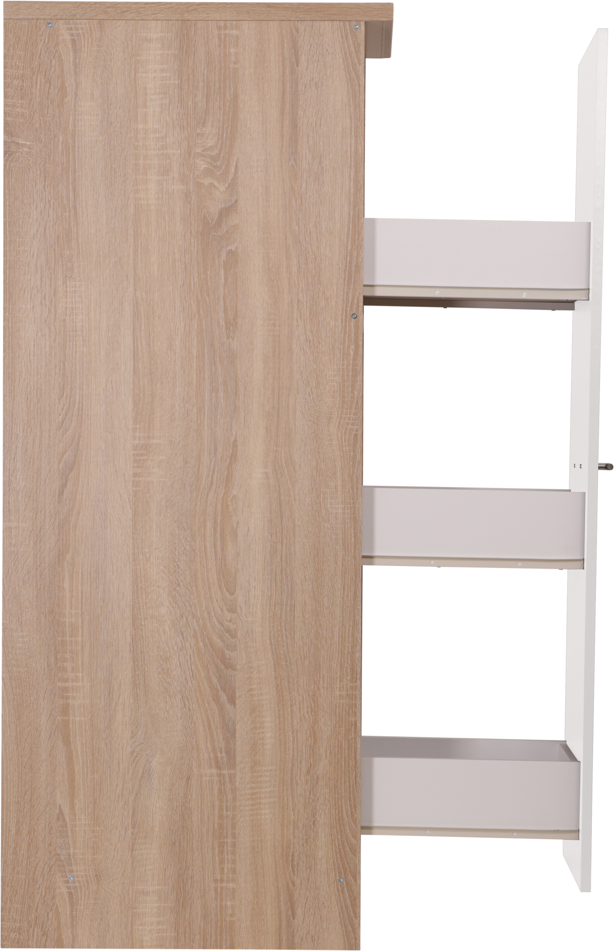 RESPEKTA Apothekerschrank »Merle« Breite 30 cm, Metallstangengriffe, Höhe 144,8 cm