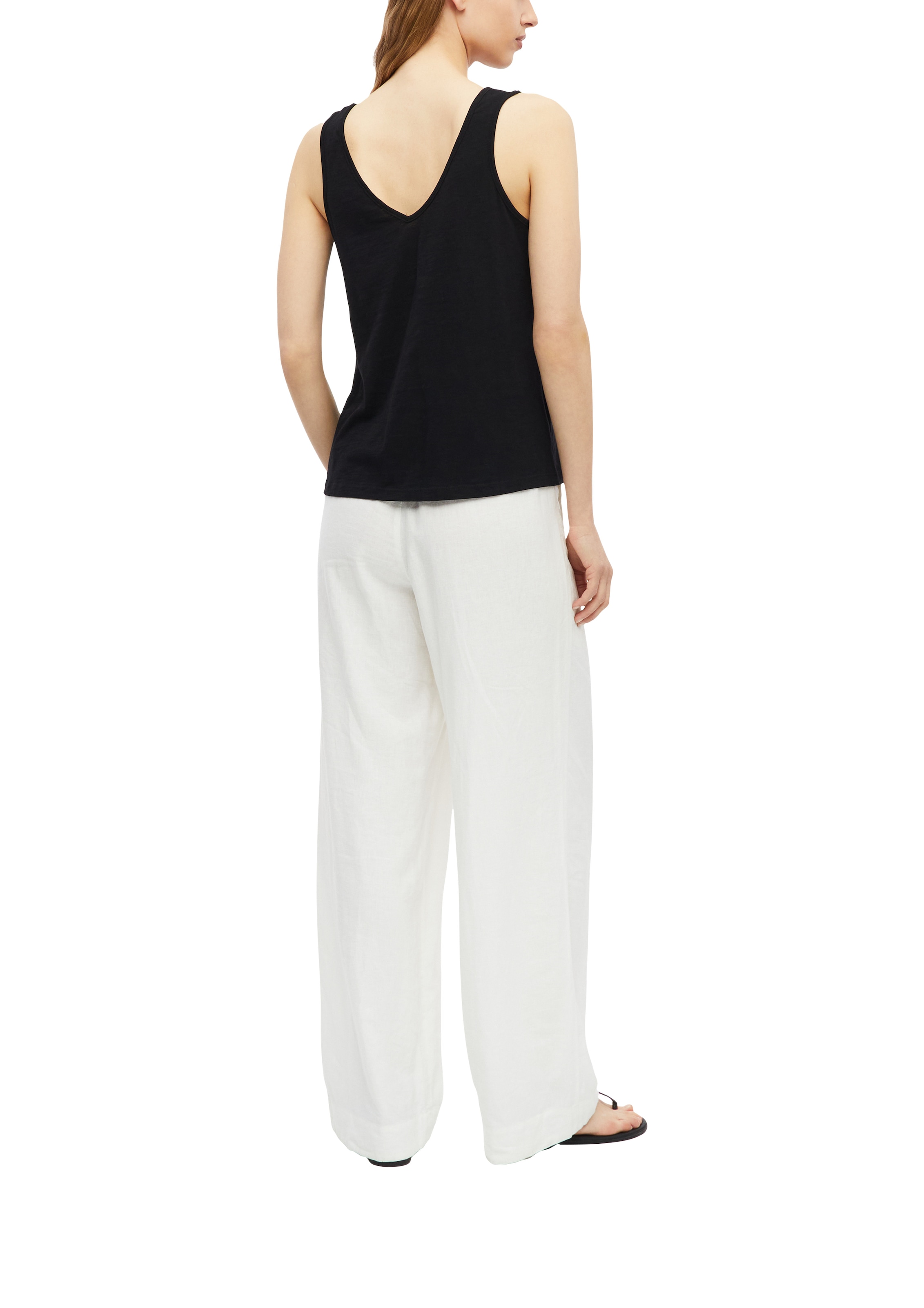 s.Oliver Shirttop Sommertop mit Knoten-Detail