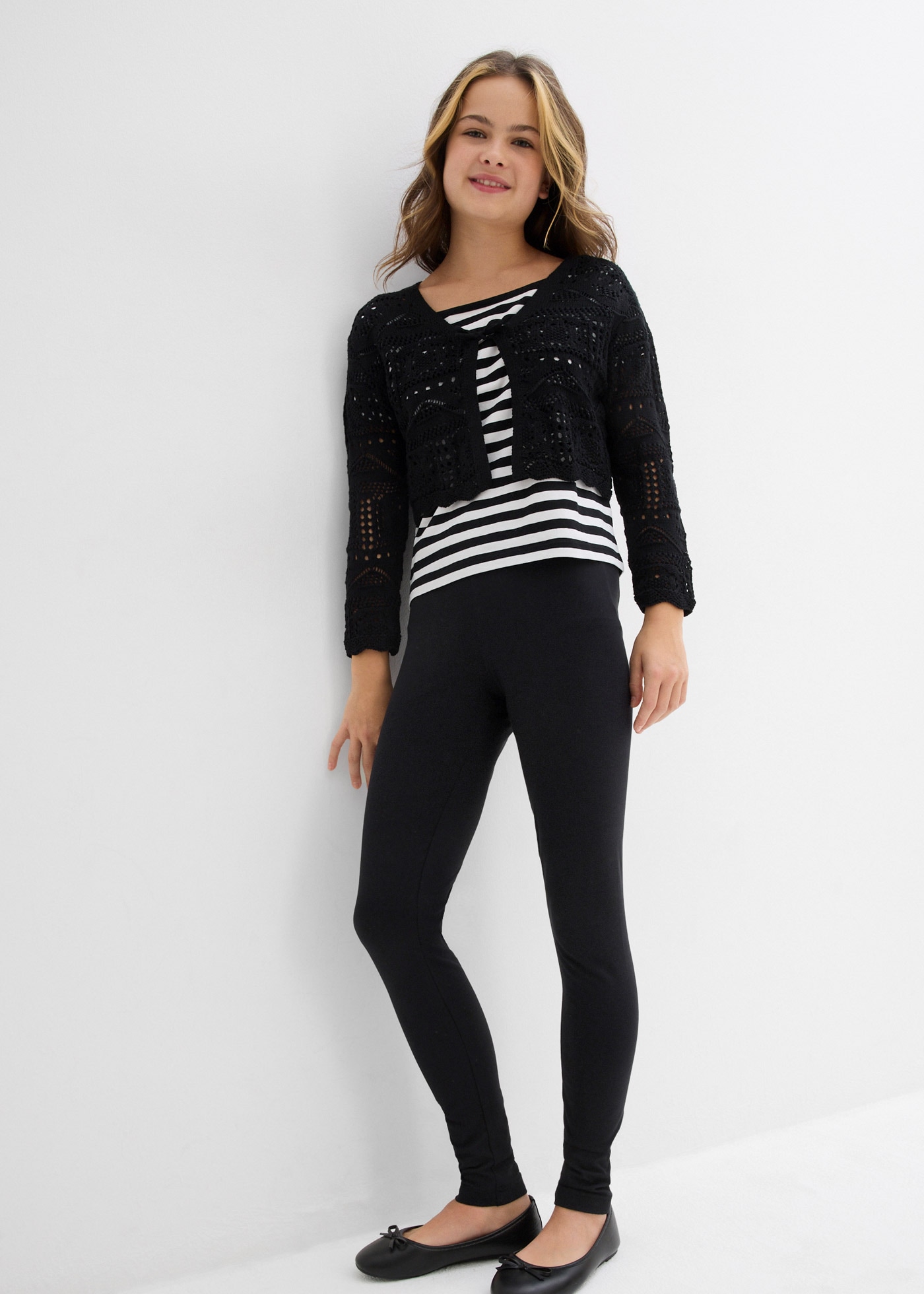 bonprix Leggings  aus Baumwolle mit Elasthan, bequem, für Frühling und Sommer