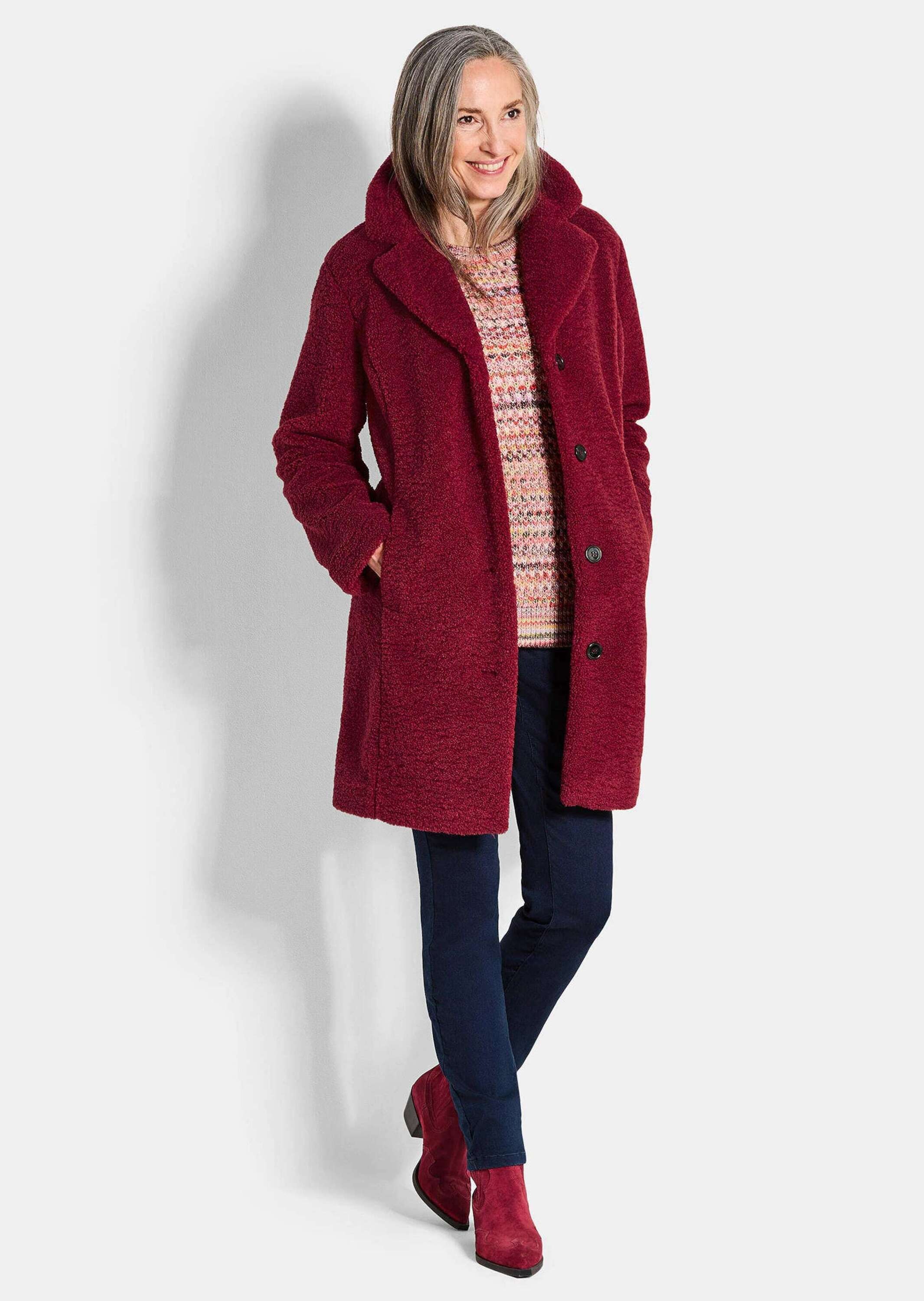 GOLDNER Winterjacke »Teddy-Mantel aus weichem Plüsch«