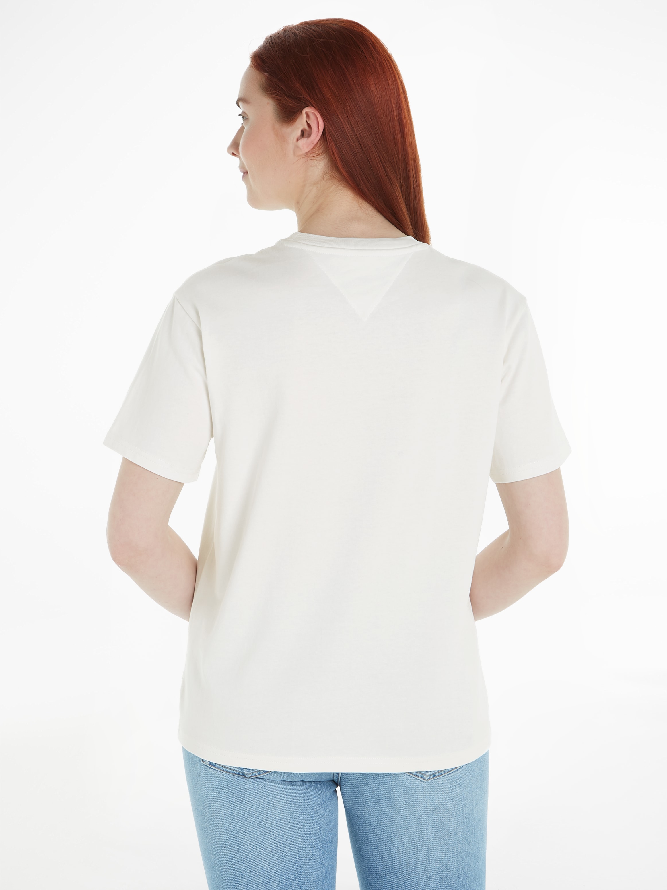 Tommy Jeans T-Shirt »TJW RLX VARSITY LUX TEE«, mit Frontprint
