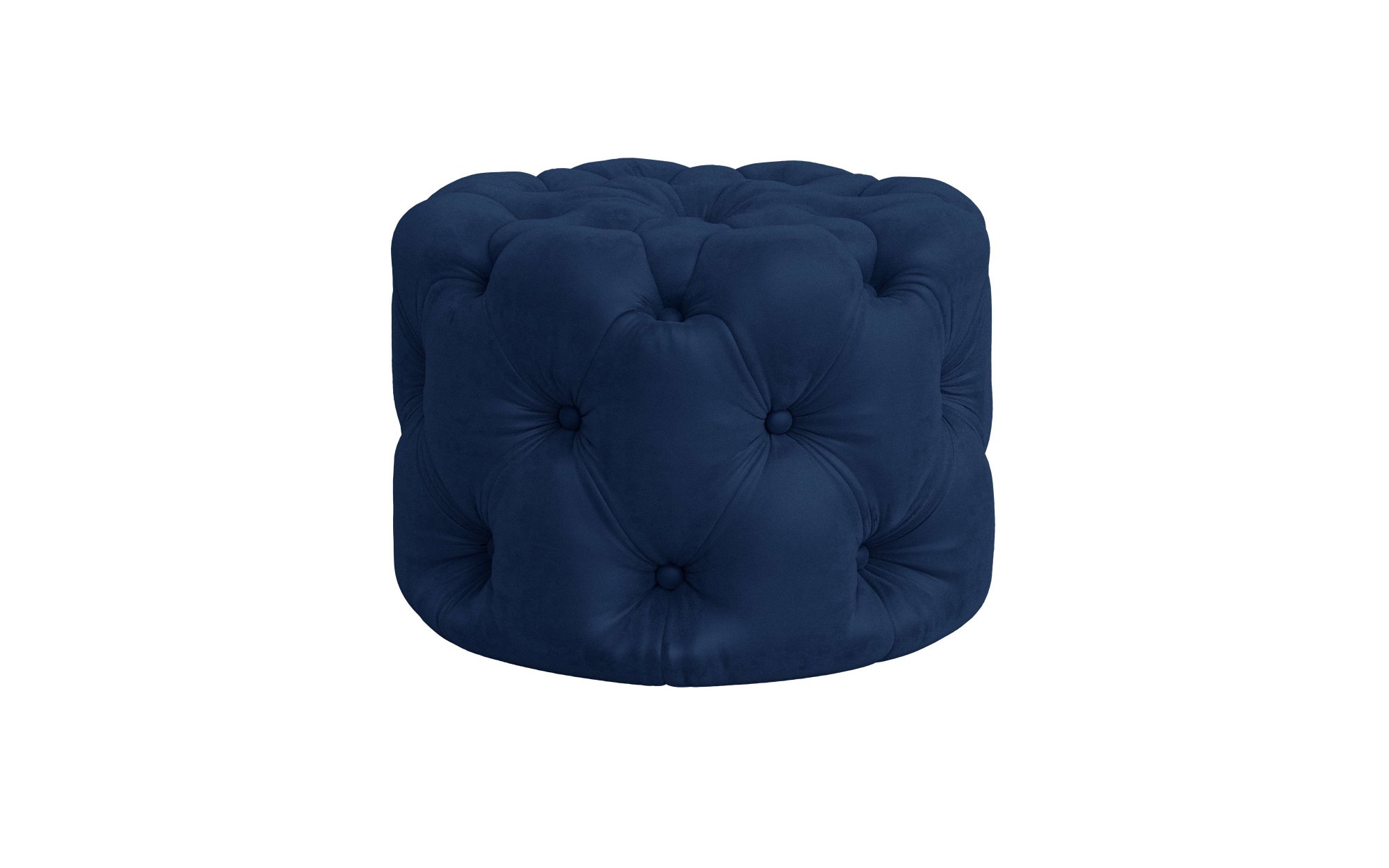 Places of Style Hocker »FOLLINA«, Polsterhocker mit klassischer Chesterfield-Knopfheftung