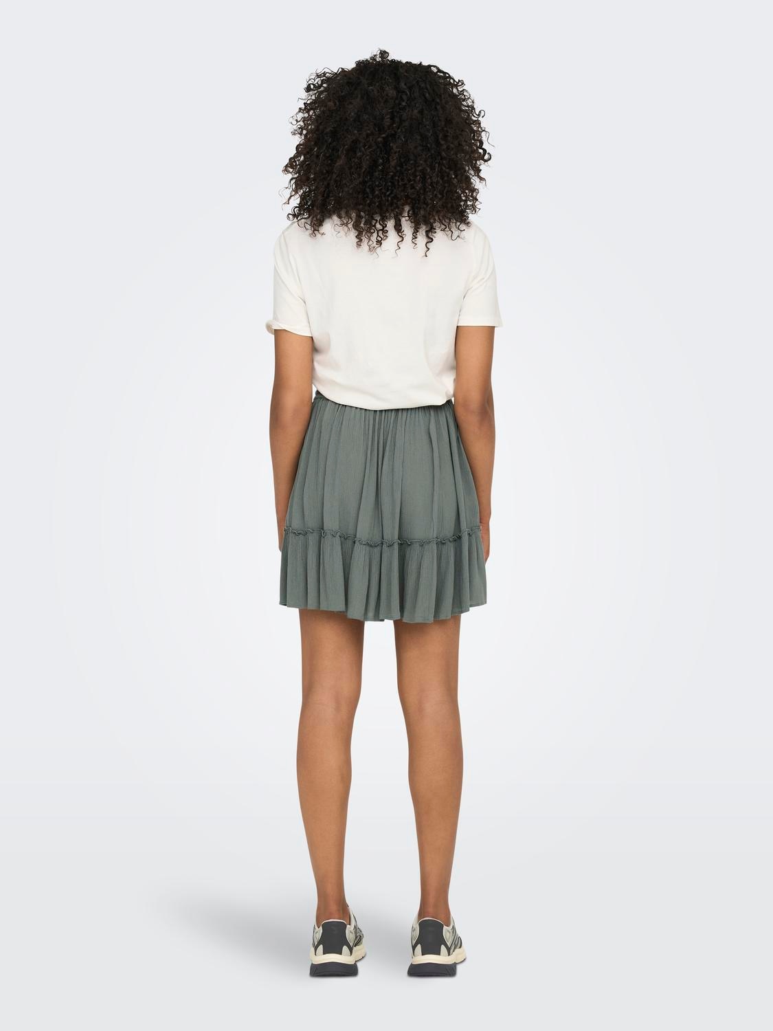 ONLY Minirock »ONLIBIZA LIFE SHORT SKIRT WVN NOOS«, mit Volant