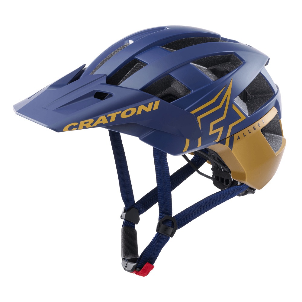 Fahrradhelm »MTB-Helm AllSet Pro blau/gold matt«