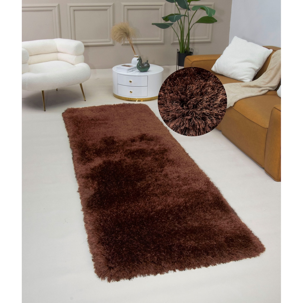 Guido Maria Kretschmer Home&Living Hochflor-Läufer »Micro exclusiv Teppich, sehr hoher Flor, weich durch Mikrofaser«, rechteckig