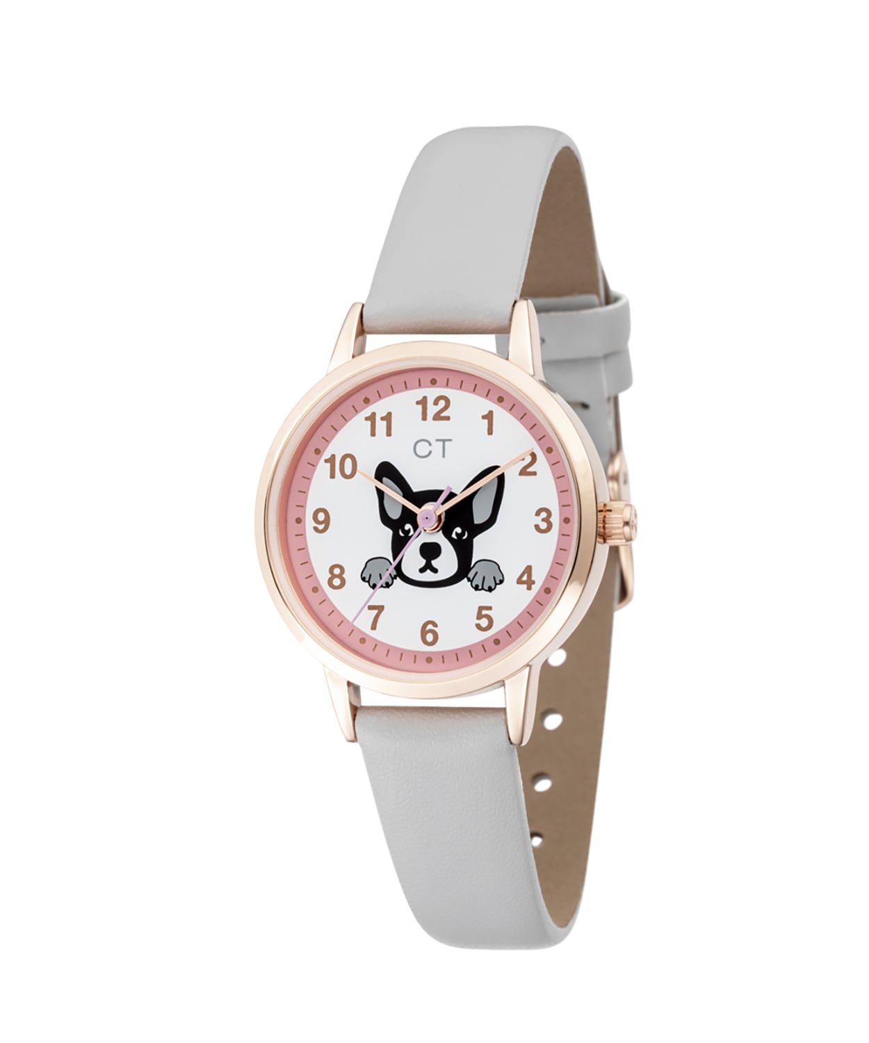 COOL TIME Quarzuhr »The Cool Grey Bully« Armbanduhr, Kinderuhr, Mädchen, analog