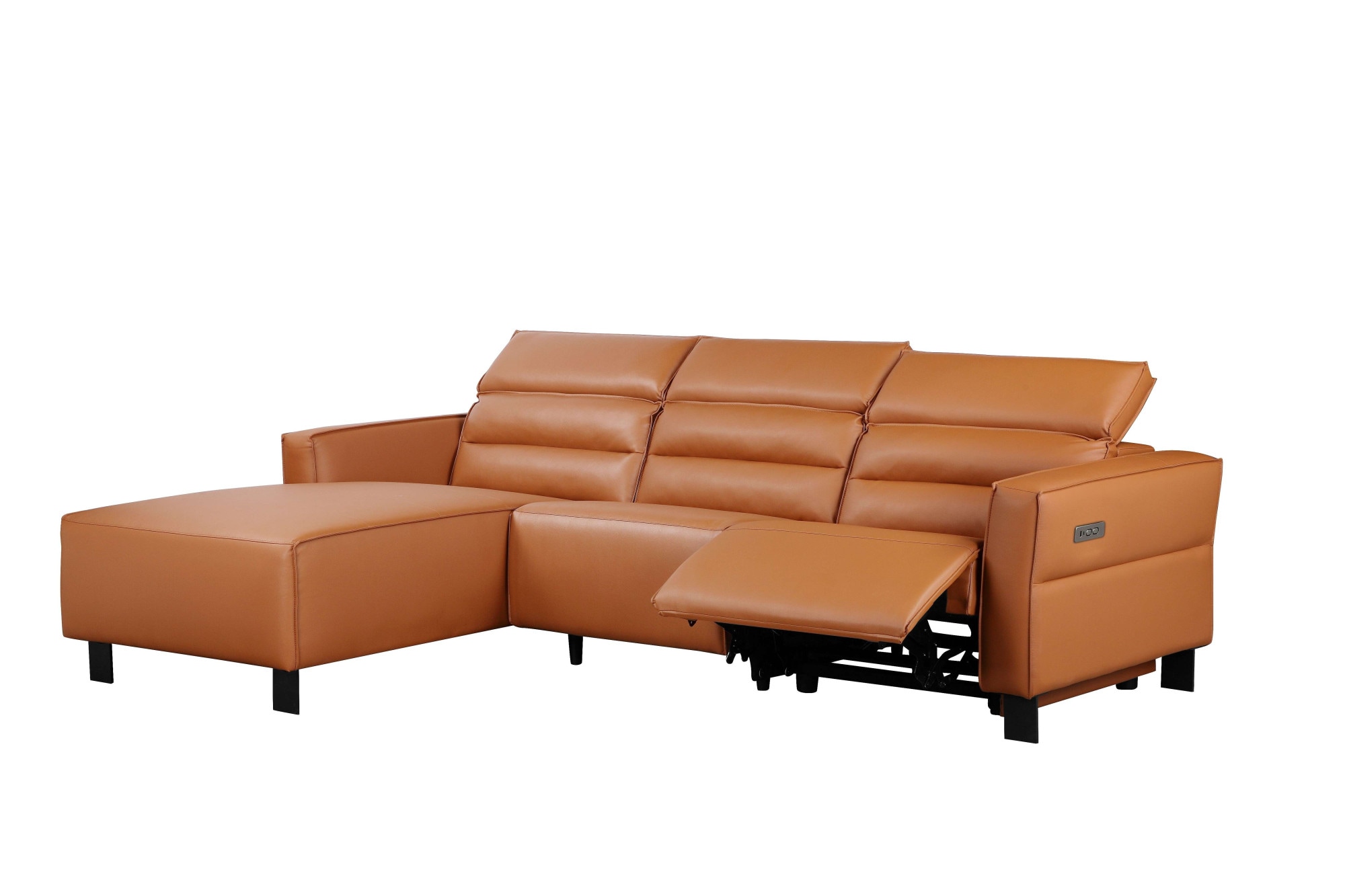 Places of Style Ecksofa »Carpari, L-Form, 263 cm, manuelle o. elektrische Relaxfunktion,«, USB A/C und Kopfteilverstellung