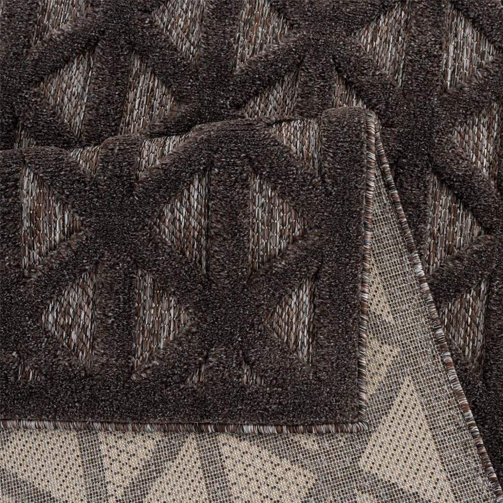 Carpet City & Flur 3D-Effekt, Santorini online 58500, »In-& UV-beständig rechteckig, Outdoorteppich Raute-Optik«, Terrasse, Wetterfest Teppich Küche, für Balkon, kaufen