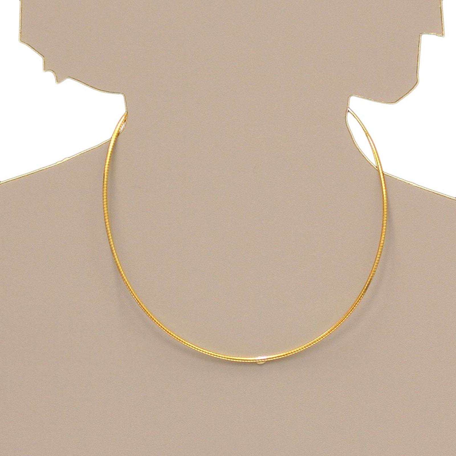 OSTSEE-SCHMUCK Halsreif »- Omega 2,2 mm - Silber 925/000, vergoldet - ,«