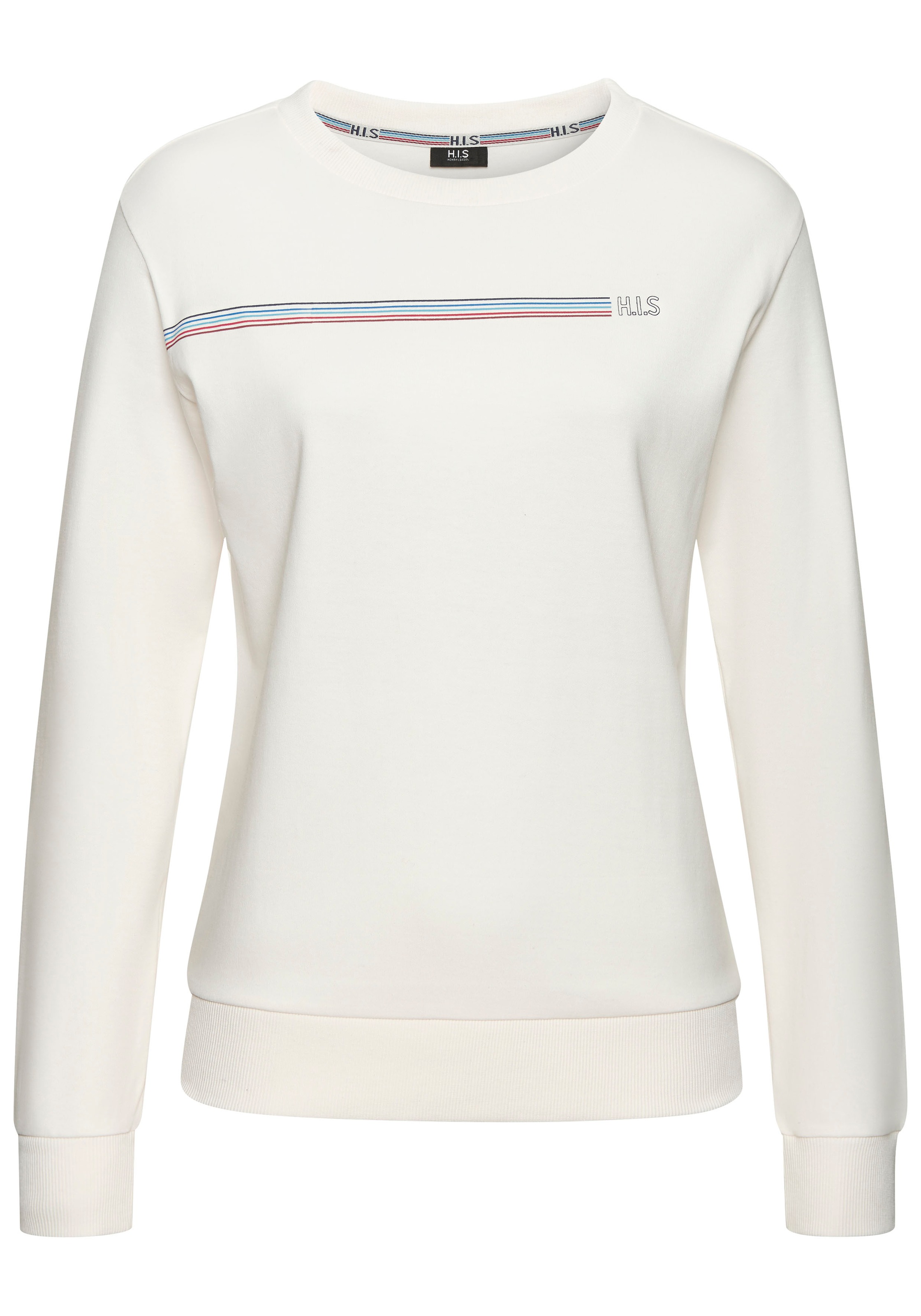 H.I.S Sweatshirt, Basic mit Logodruck, Loungewear